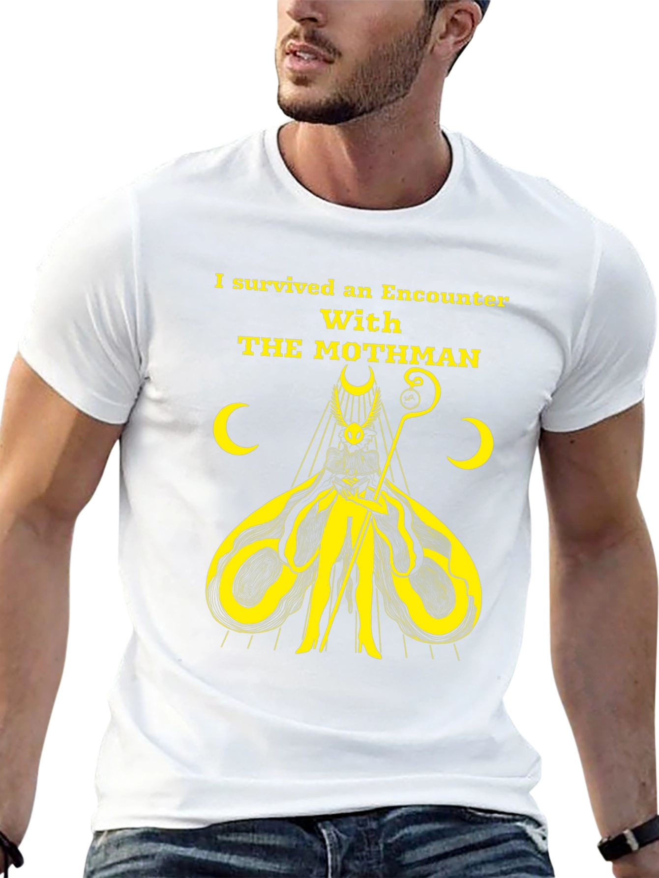 Mothman Encounter Survivor Graphic Tee