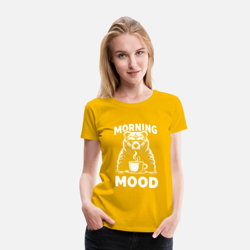 Grumpy Bear with Coffee Morning Mood