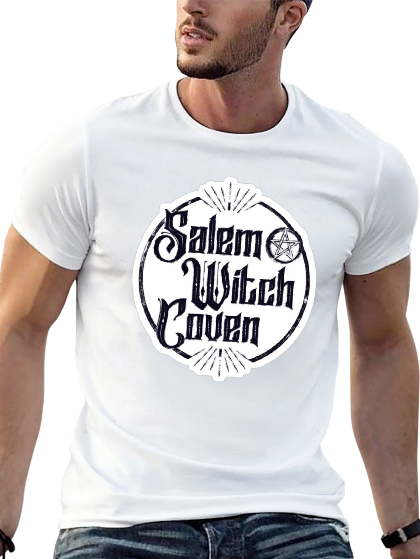 Salem Witch Coven Graphic T-Shirt - Black Cotton Tee