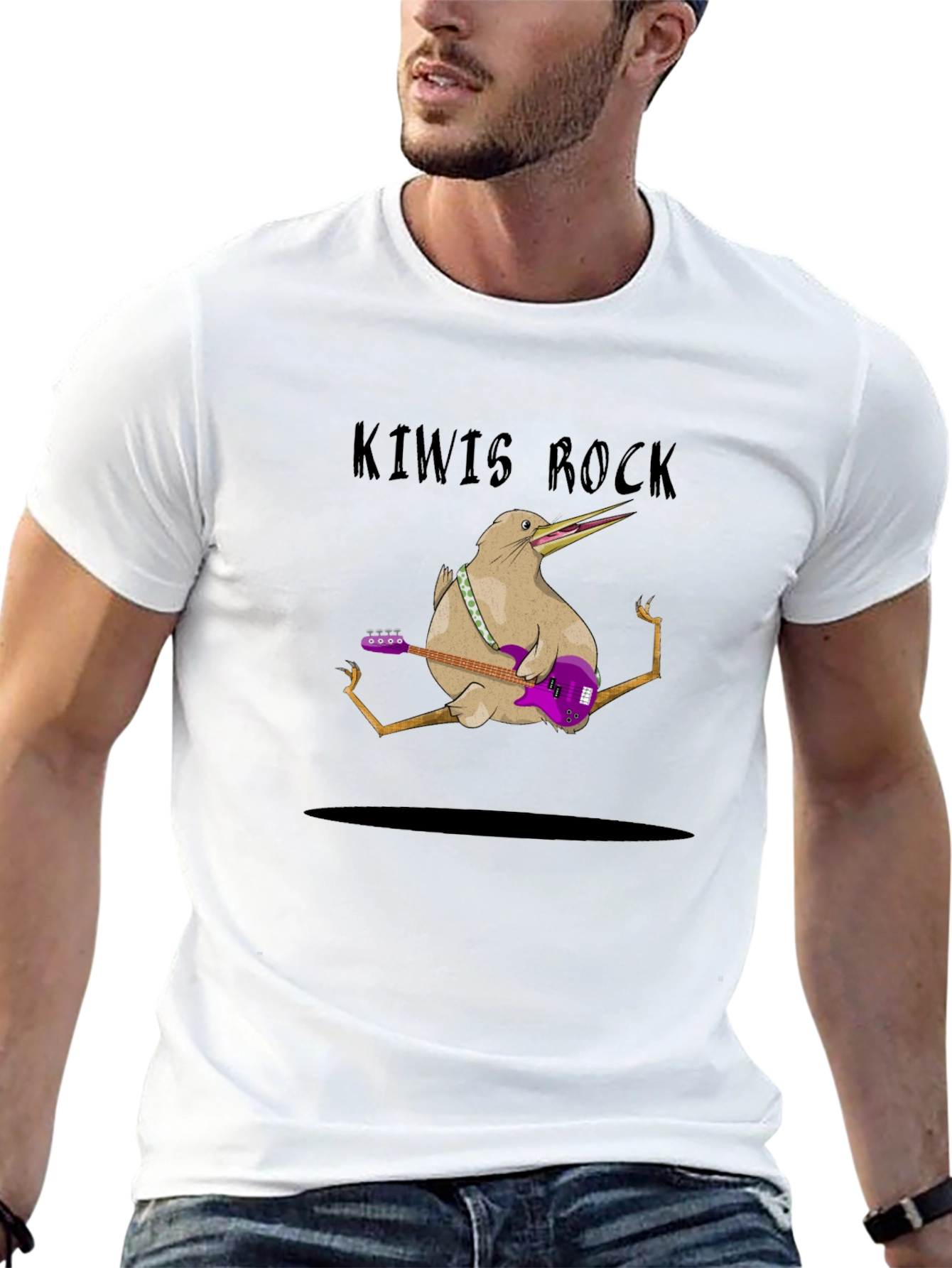 Kiwi Bird Rock Band T-Shirt