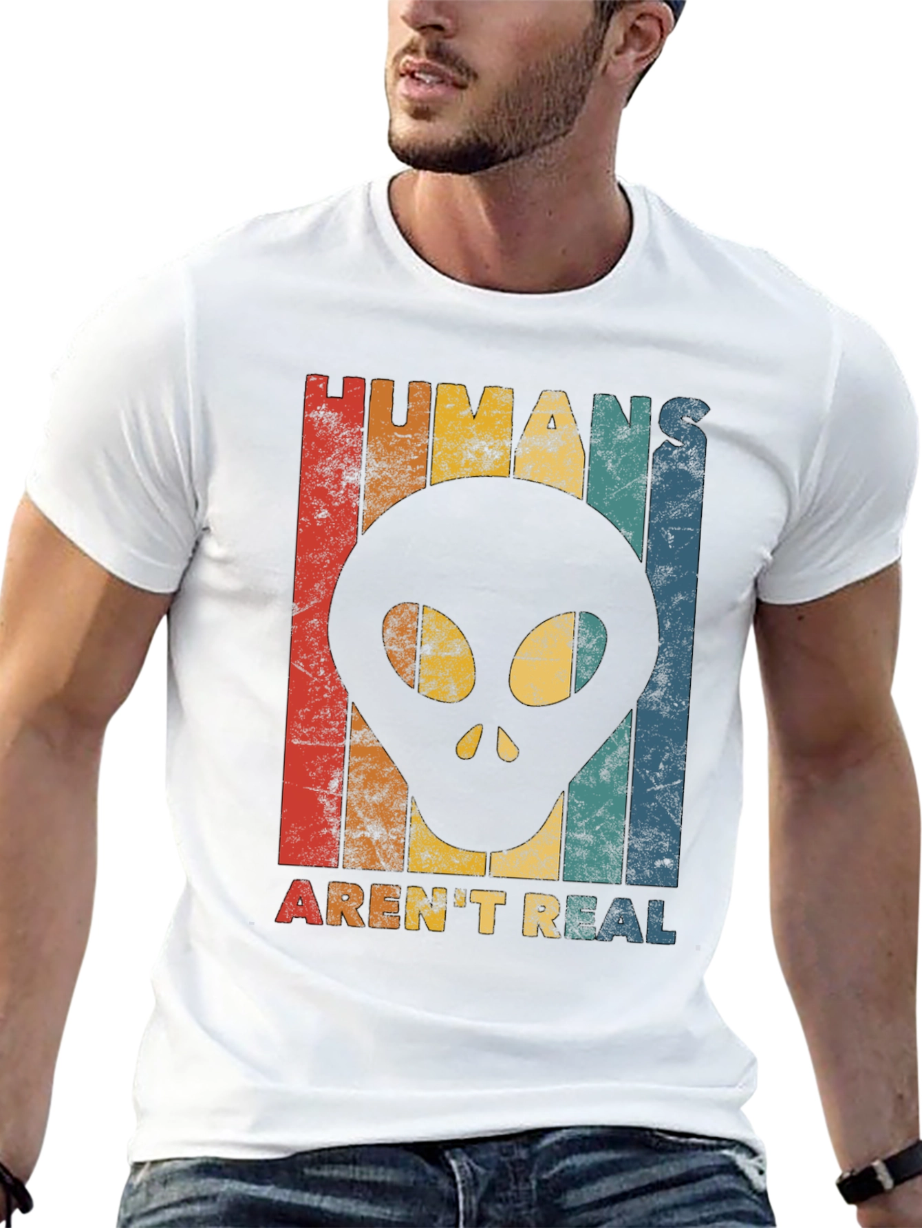 Humans Arent Real Alien Graphic Tee