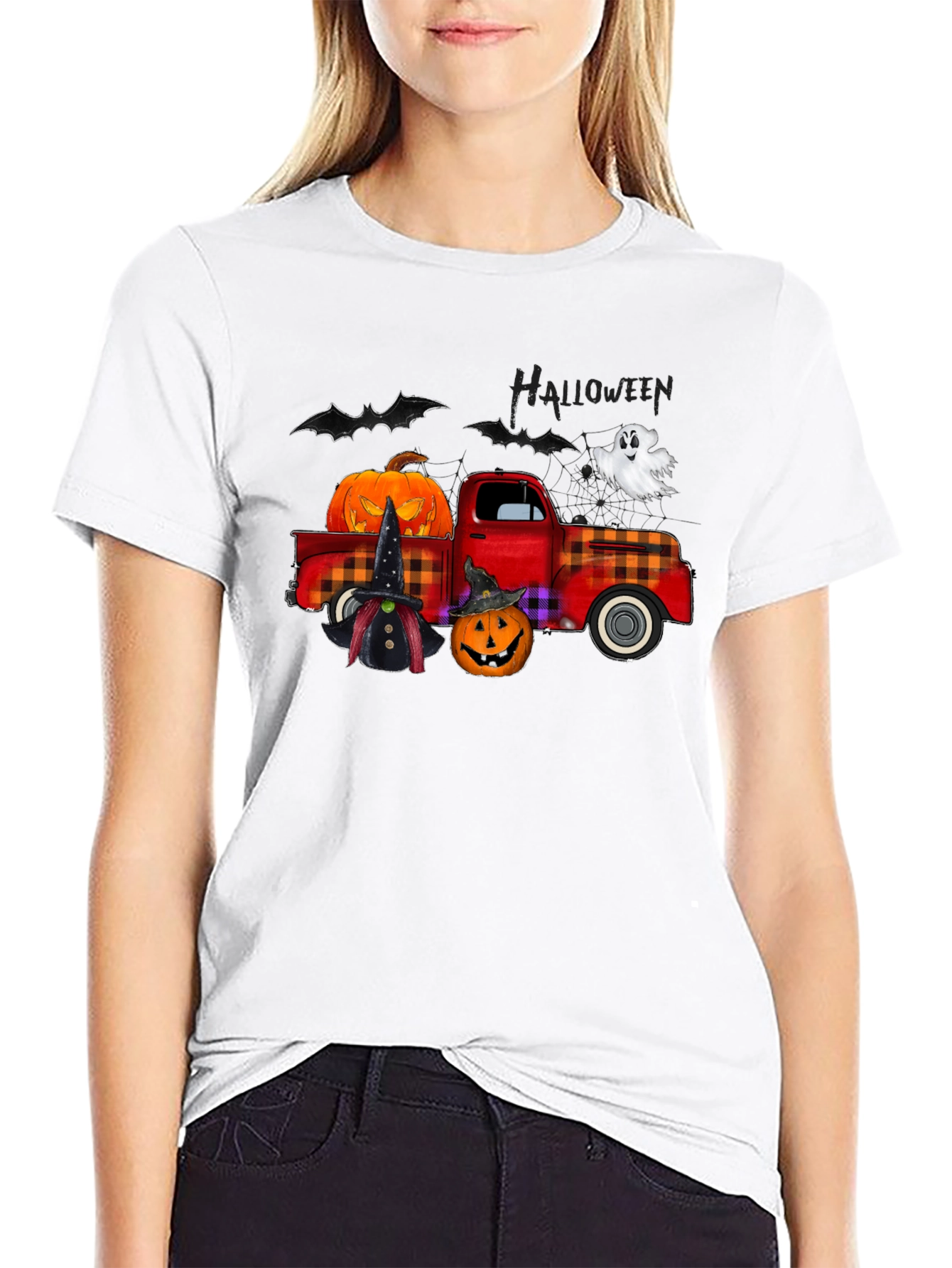 Halloween Truck Graphic T-Shirt