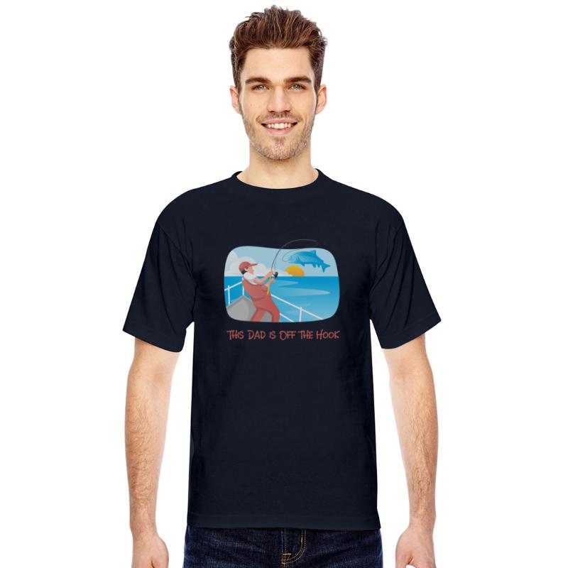 his Dad Is Off The Hook Dads Fishing T-Shirt