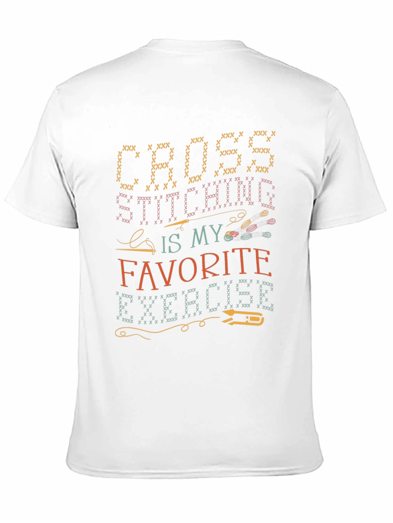 Cross Stitching Favorite Exercise T-Shirt