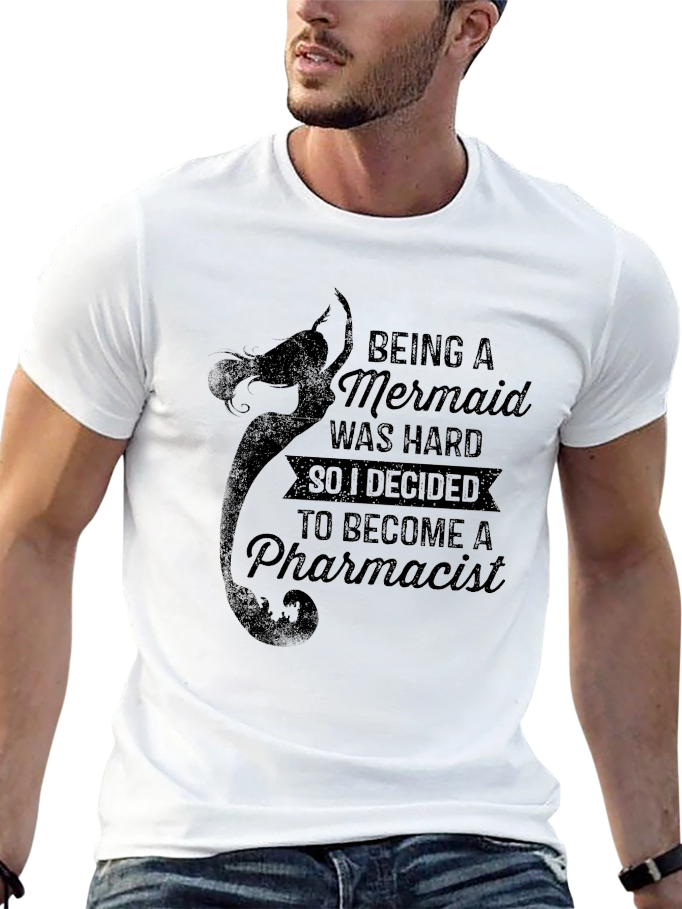 Being a Mermaid Pharmacist Graphic T-Shirt