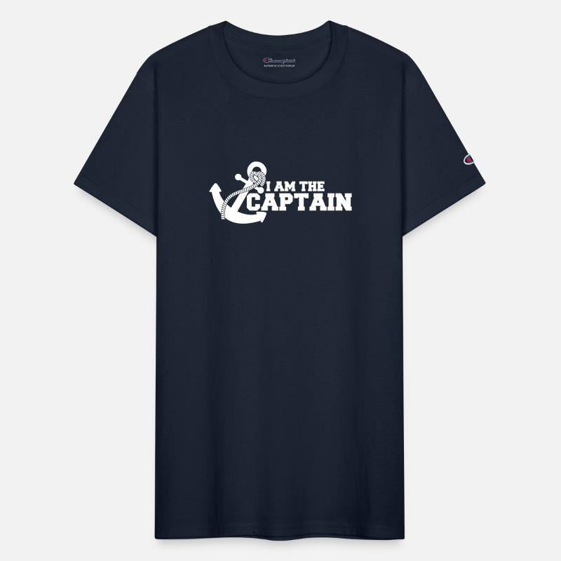 I Am The Captain Anchor Crew Saying Text Quote Fun