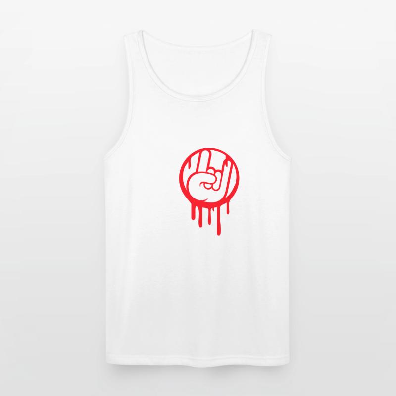 I Love Heavy Metal Hard Rock Music Graffiti Heart