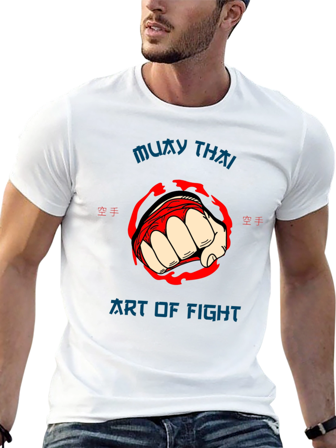 Muay Thai Art of Fight Graphic T-Shirt