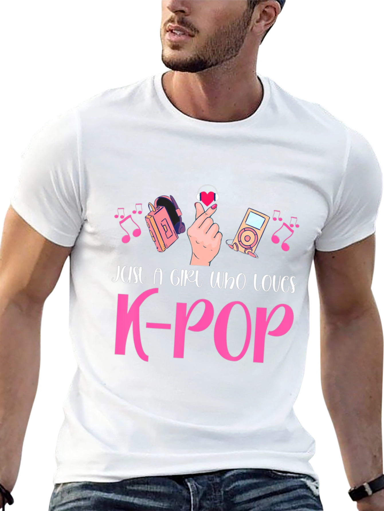 K-Pop Music Fan Black T-Shirt
