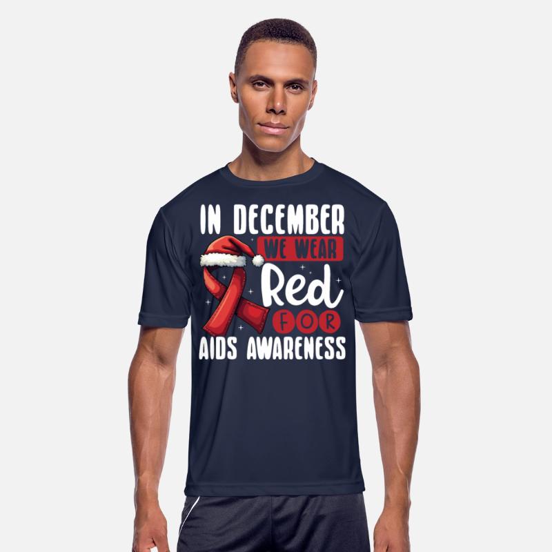 In December We Wear Red for AIDS Awareness