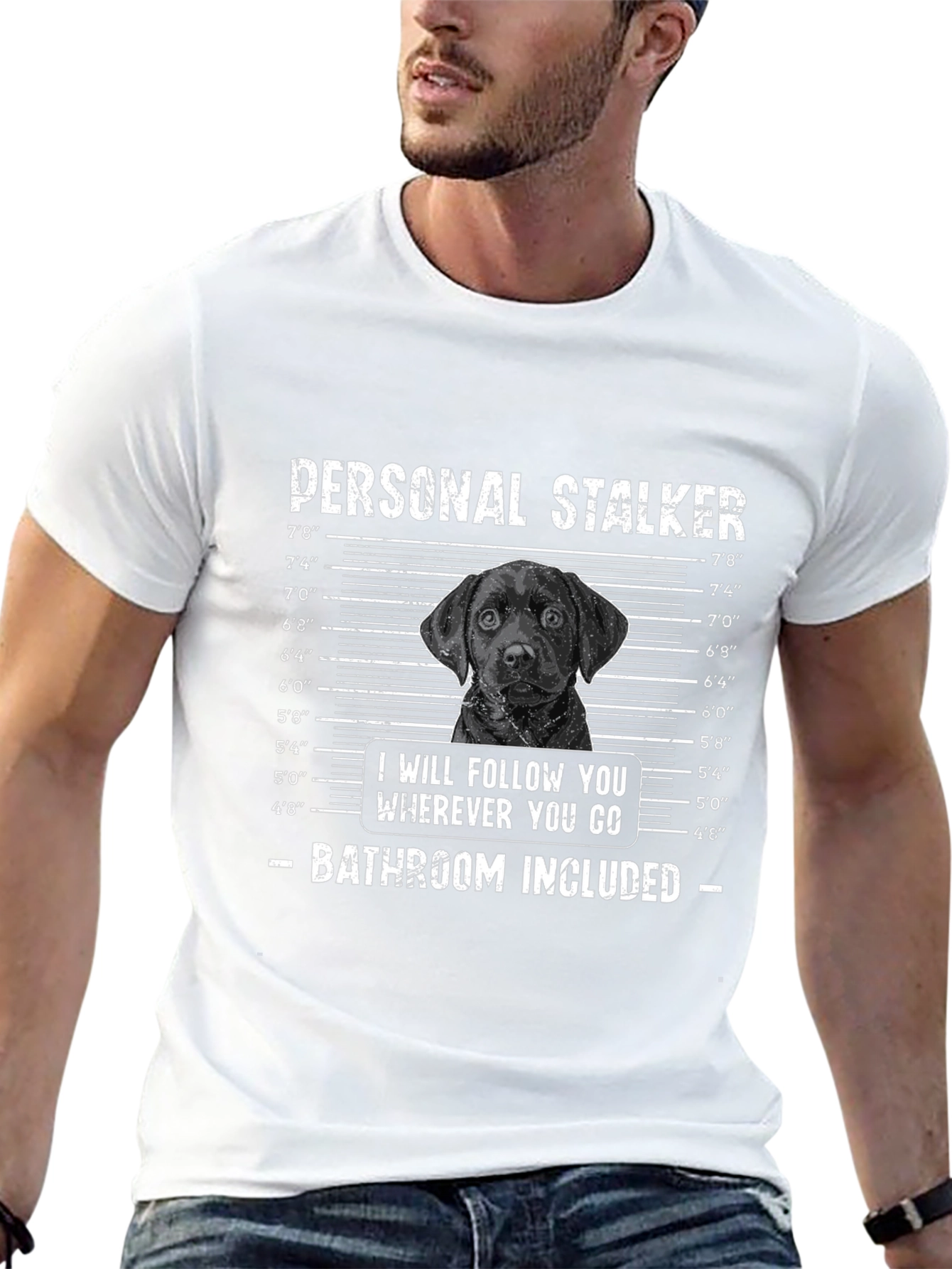 Personal Stalker Labrador T-Shirt – Funny Dog Lover Graphic Tee