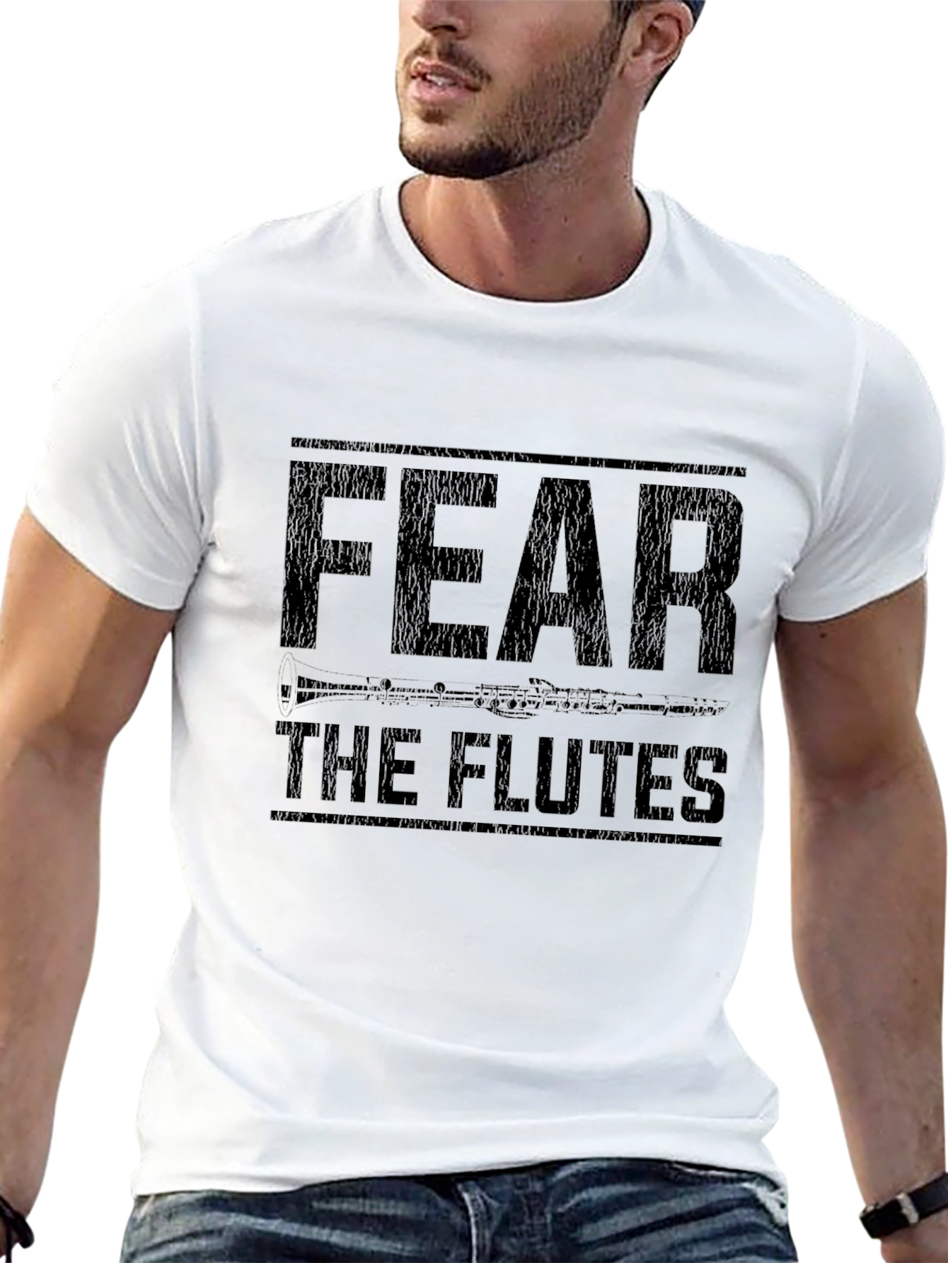 Fear the Flutes Funny Music T-Shirt