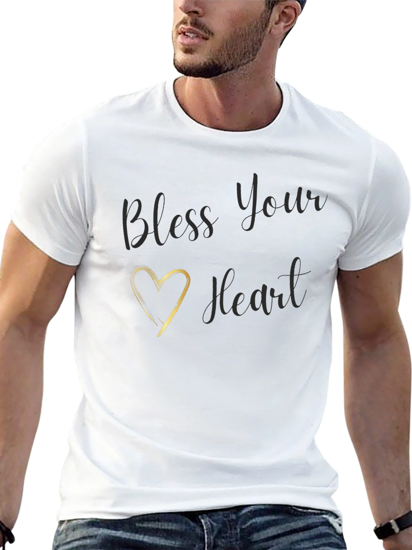 Bless Your Heart Black Graphic Tee