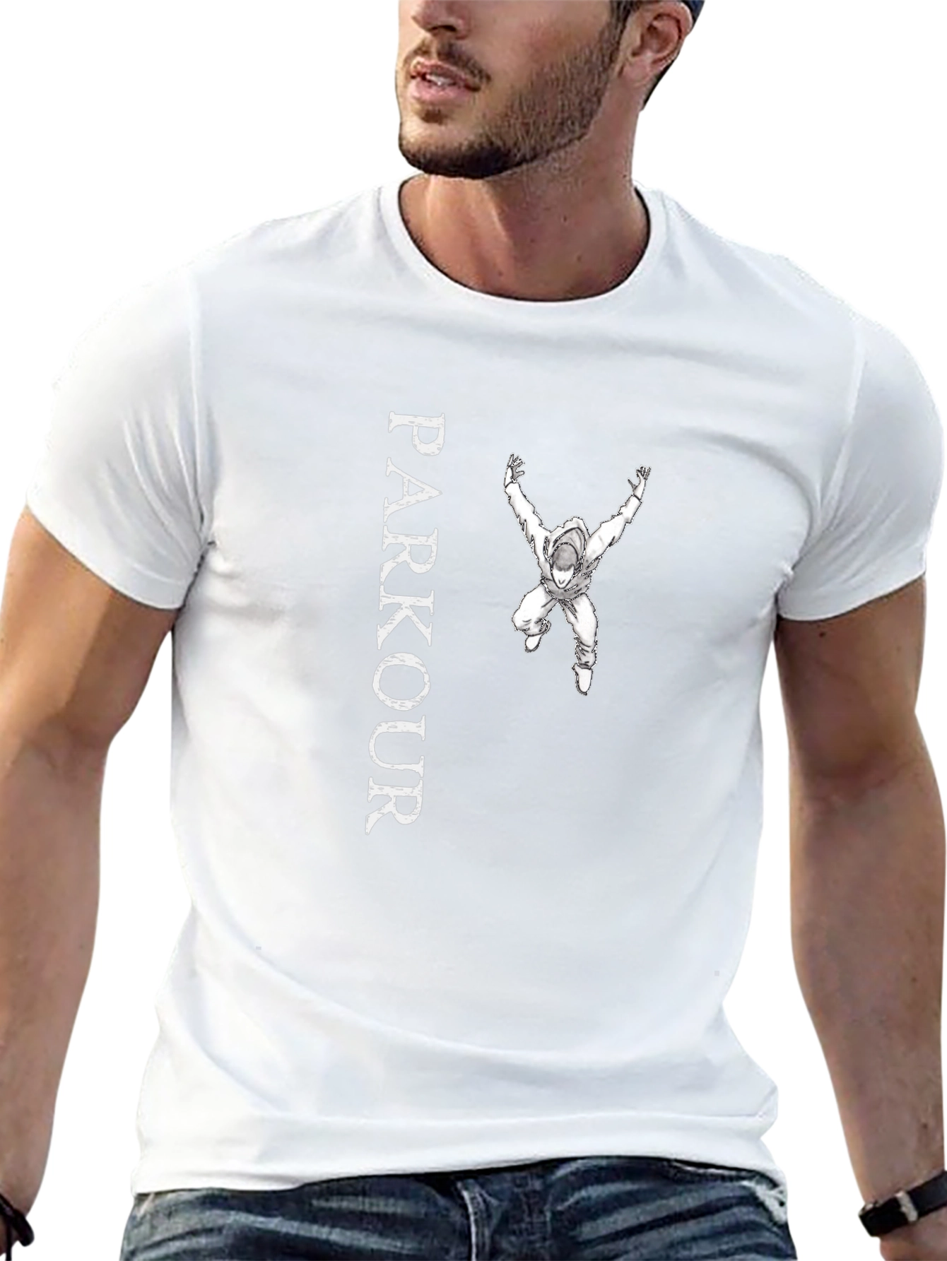 Parkour Graphic Tee - Black
