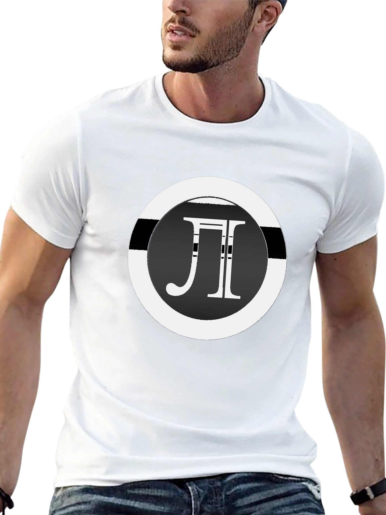 Pi Symbol Graphic T-Shirt - Black Casual Tee