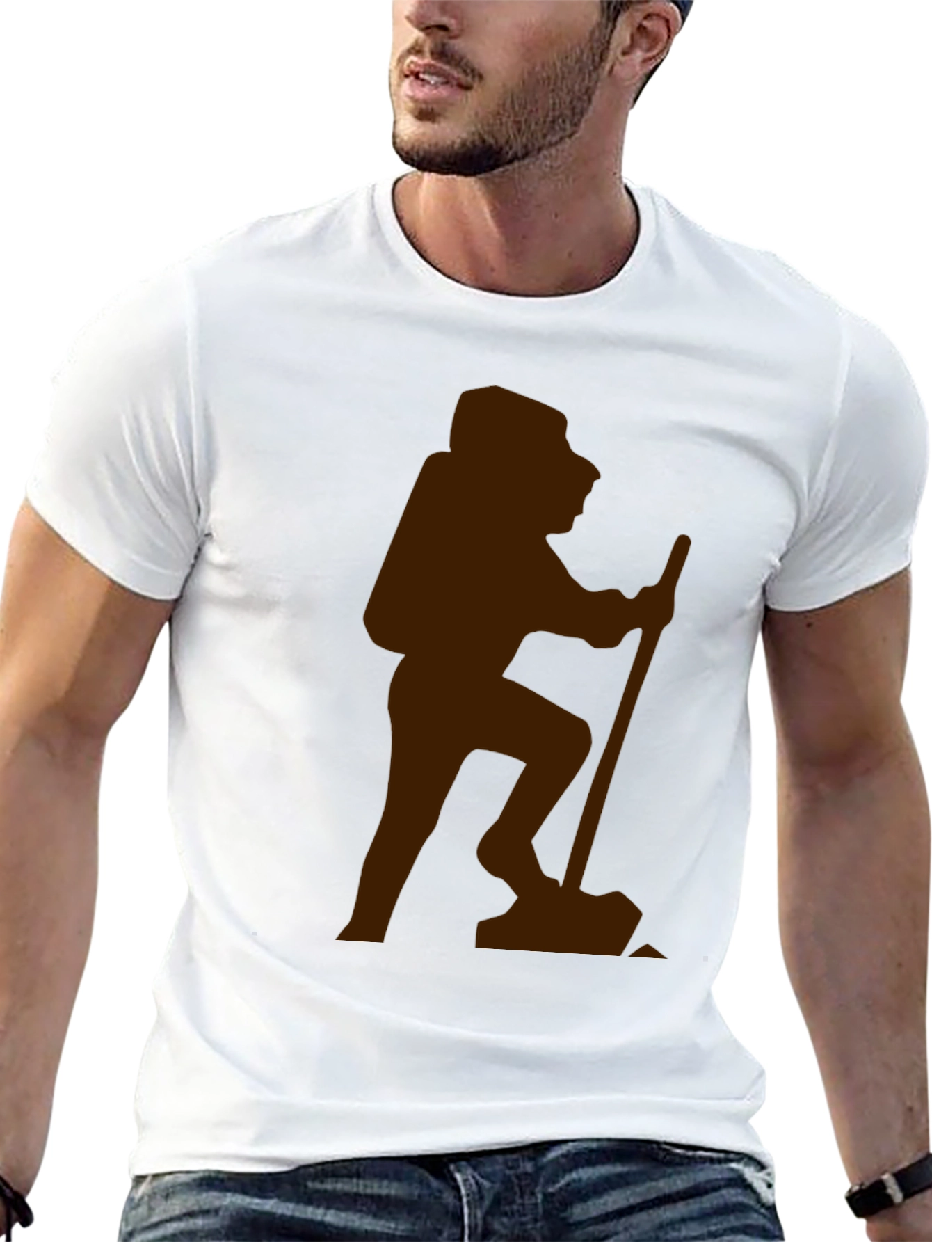 Hiking Silhouette Graphic Tee - Adventure Ready!