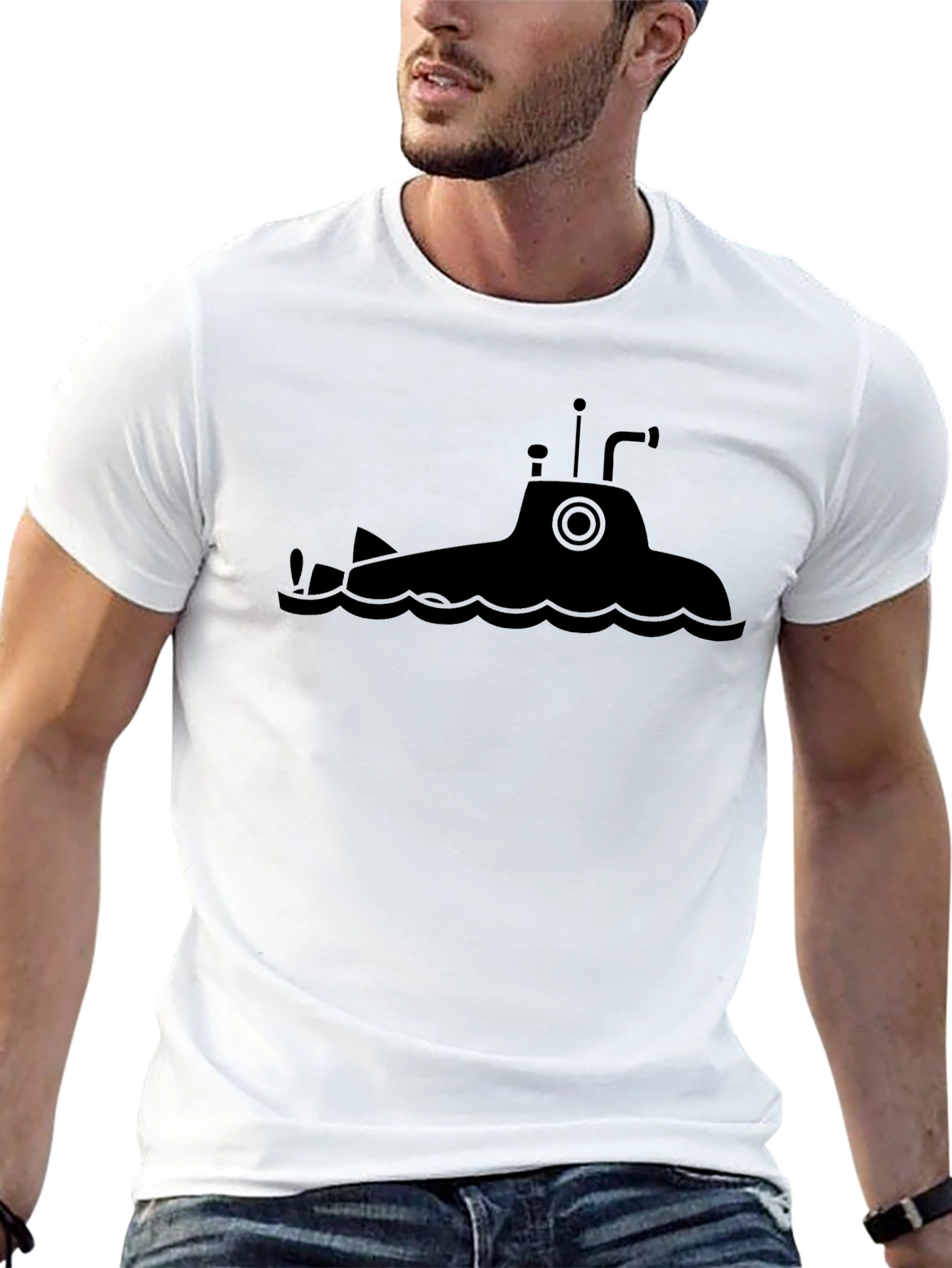 Submarine Graphic Tee - Mens Black T-Shirt