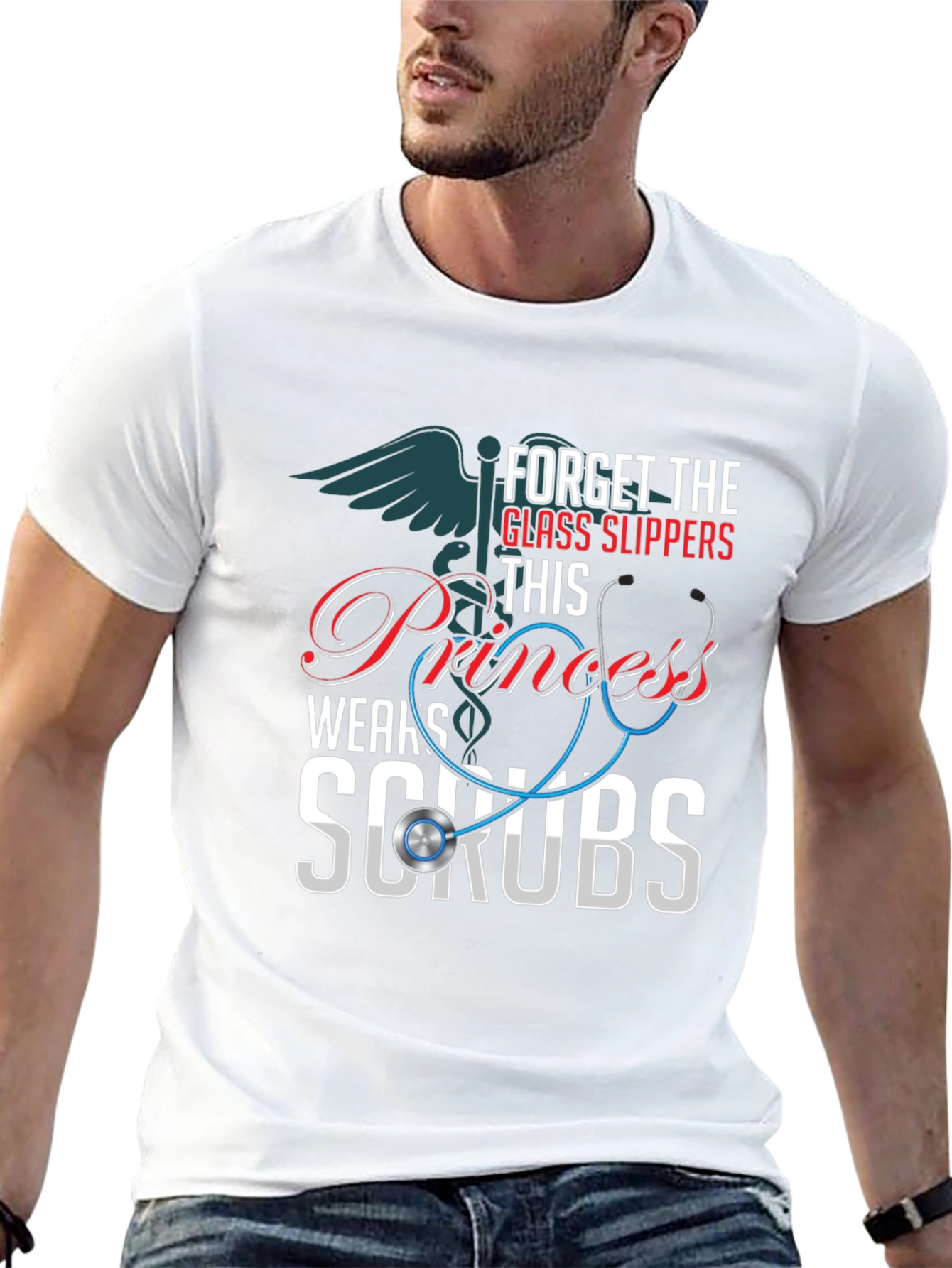 Princess Wears Scrubs T-Shirt: Nurse Apparel