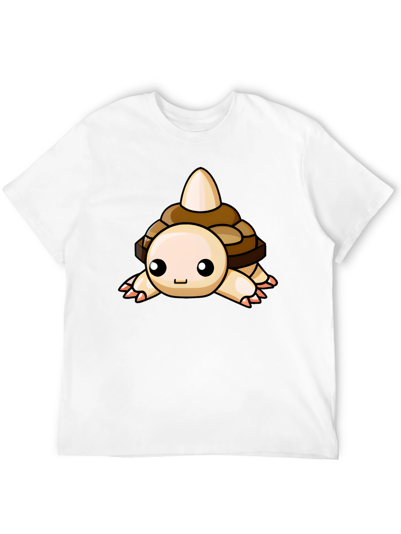 Cute Cartoon Turtle Graphic Black T-Shirt