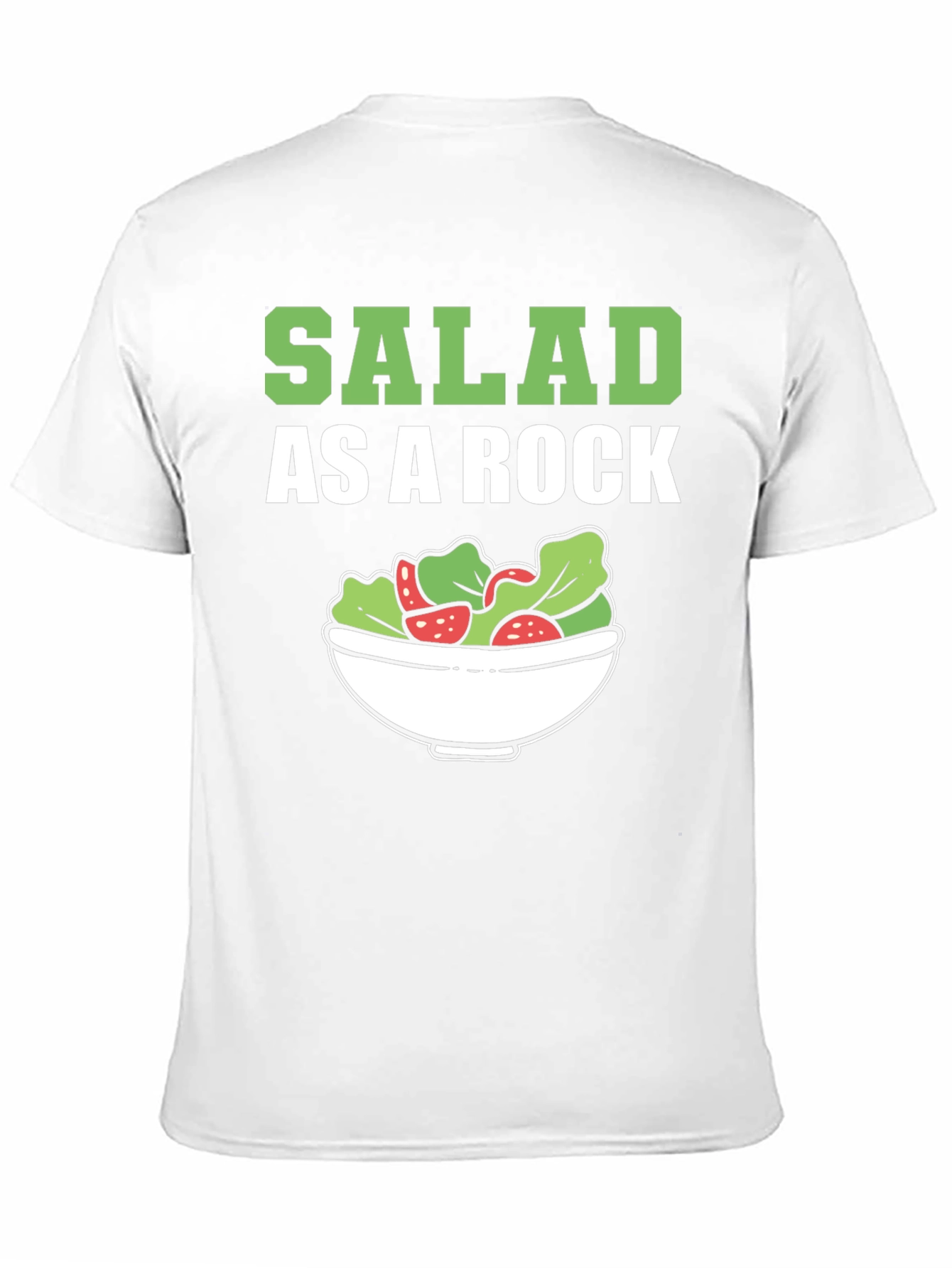 Salad As A Rock T-Shirt Funny Foodie Tee