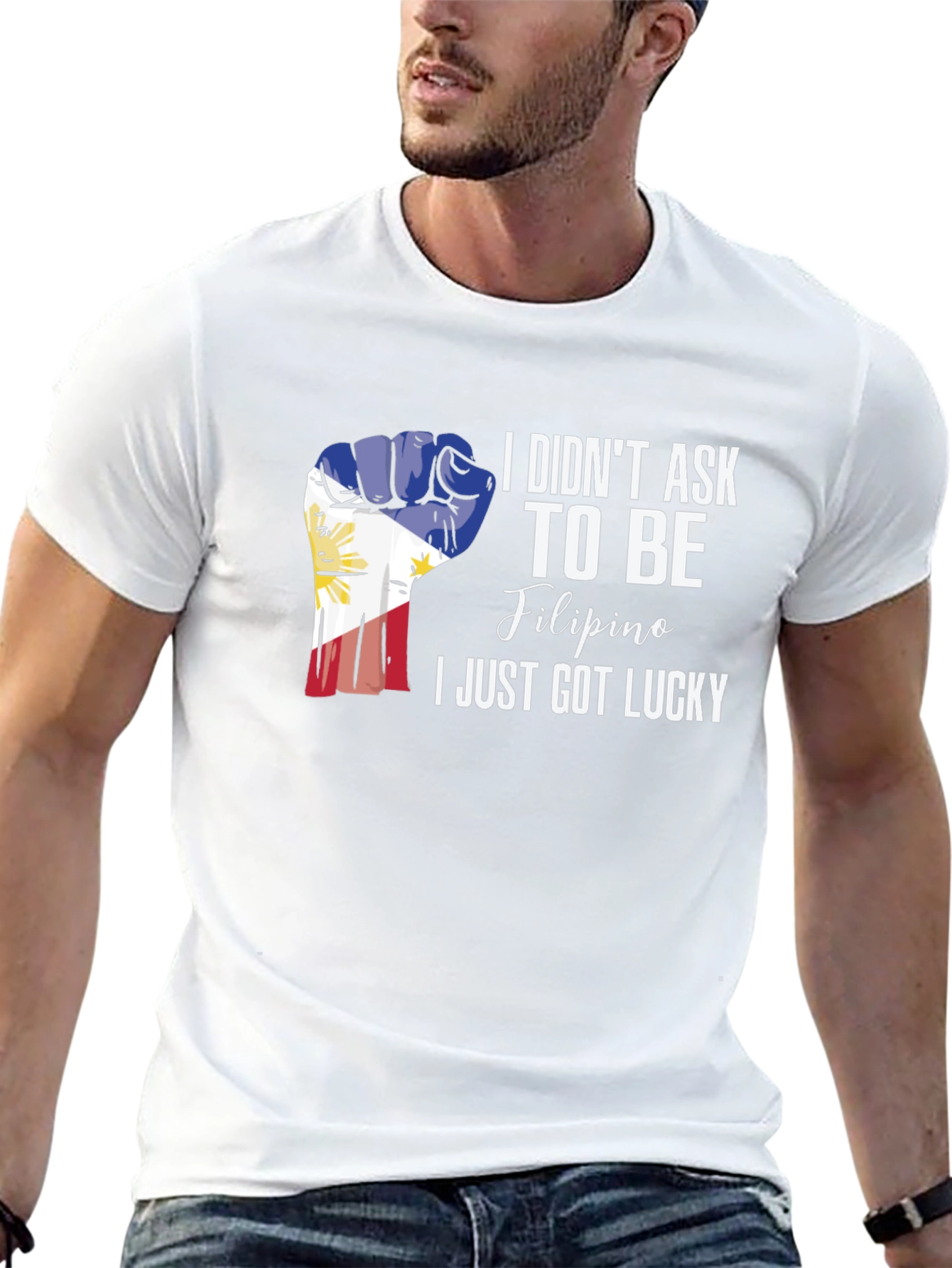 Filipino Pride Fist Black T-Shirt