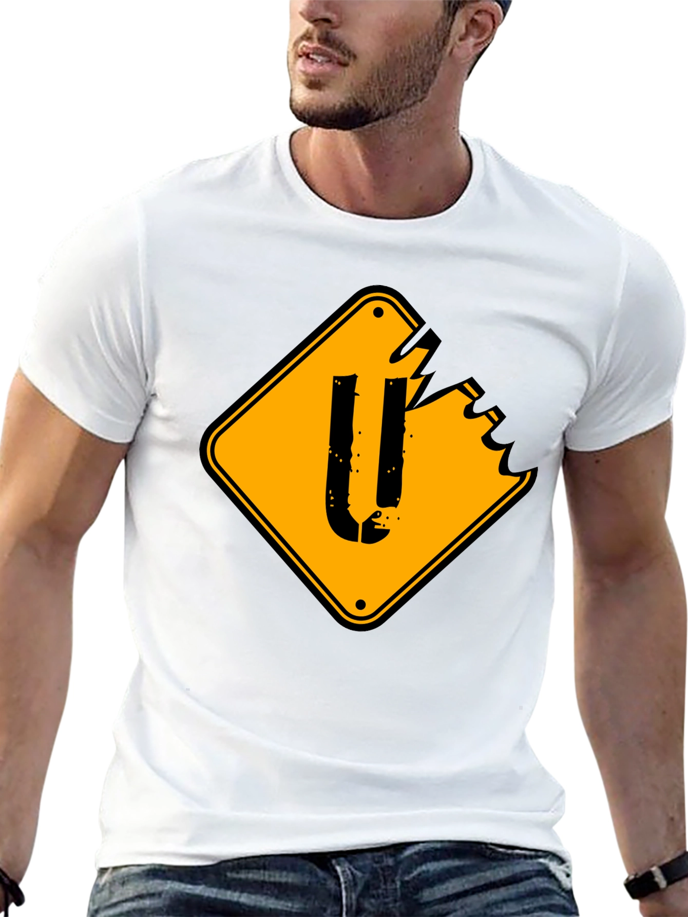 Distressed U-Turn Sign Graphic Tee