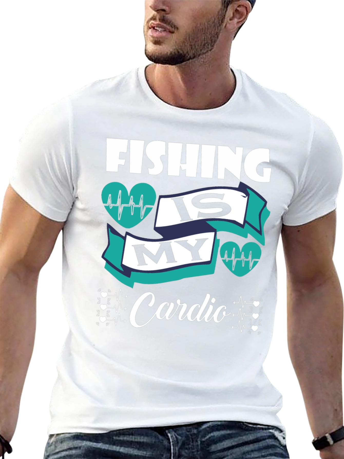 Fishing is My Cardio Graphic Tee
