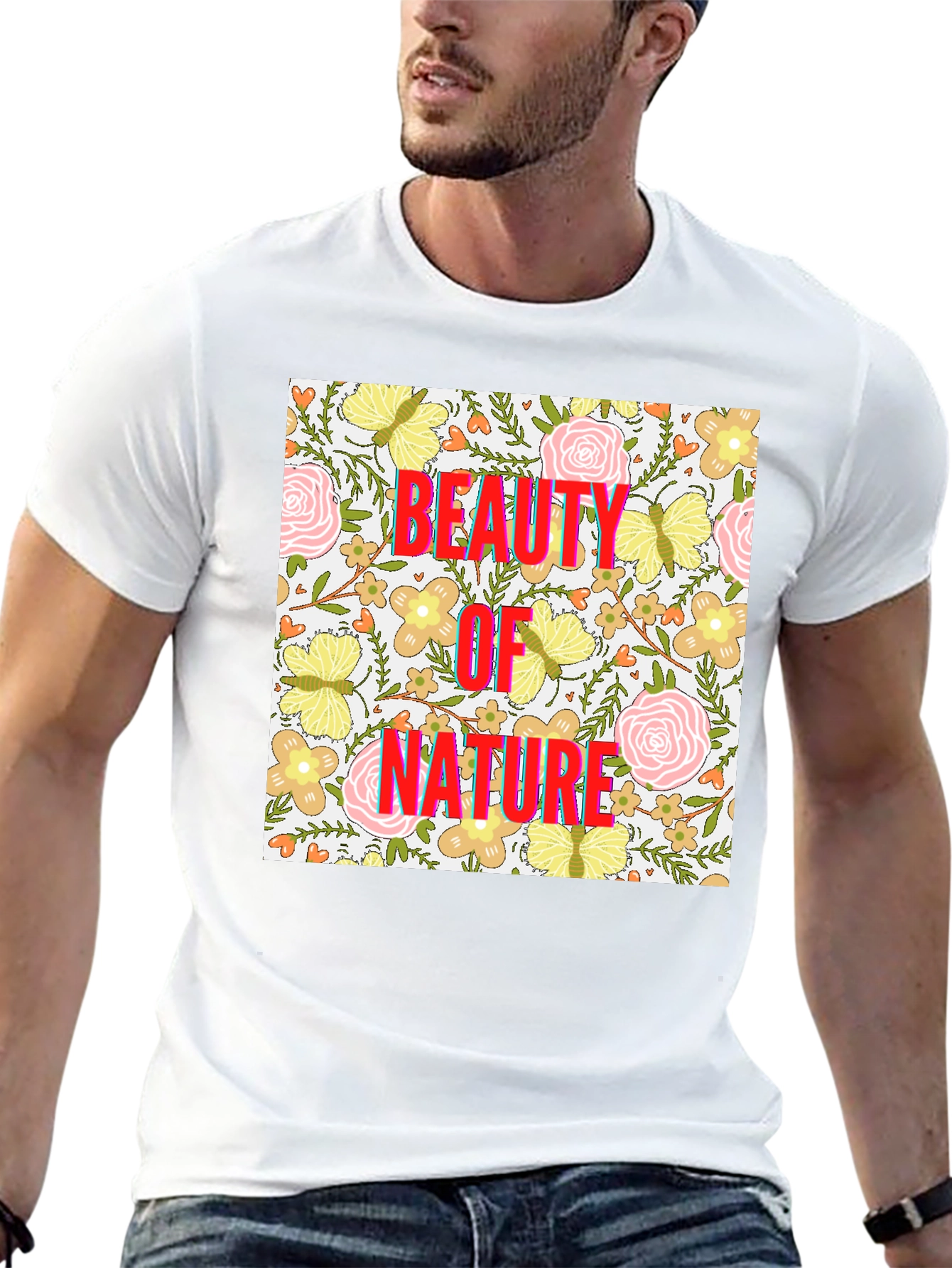 Beauty of Nature Floral Print T-Shirt