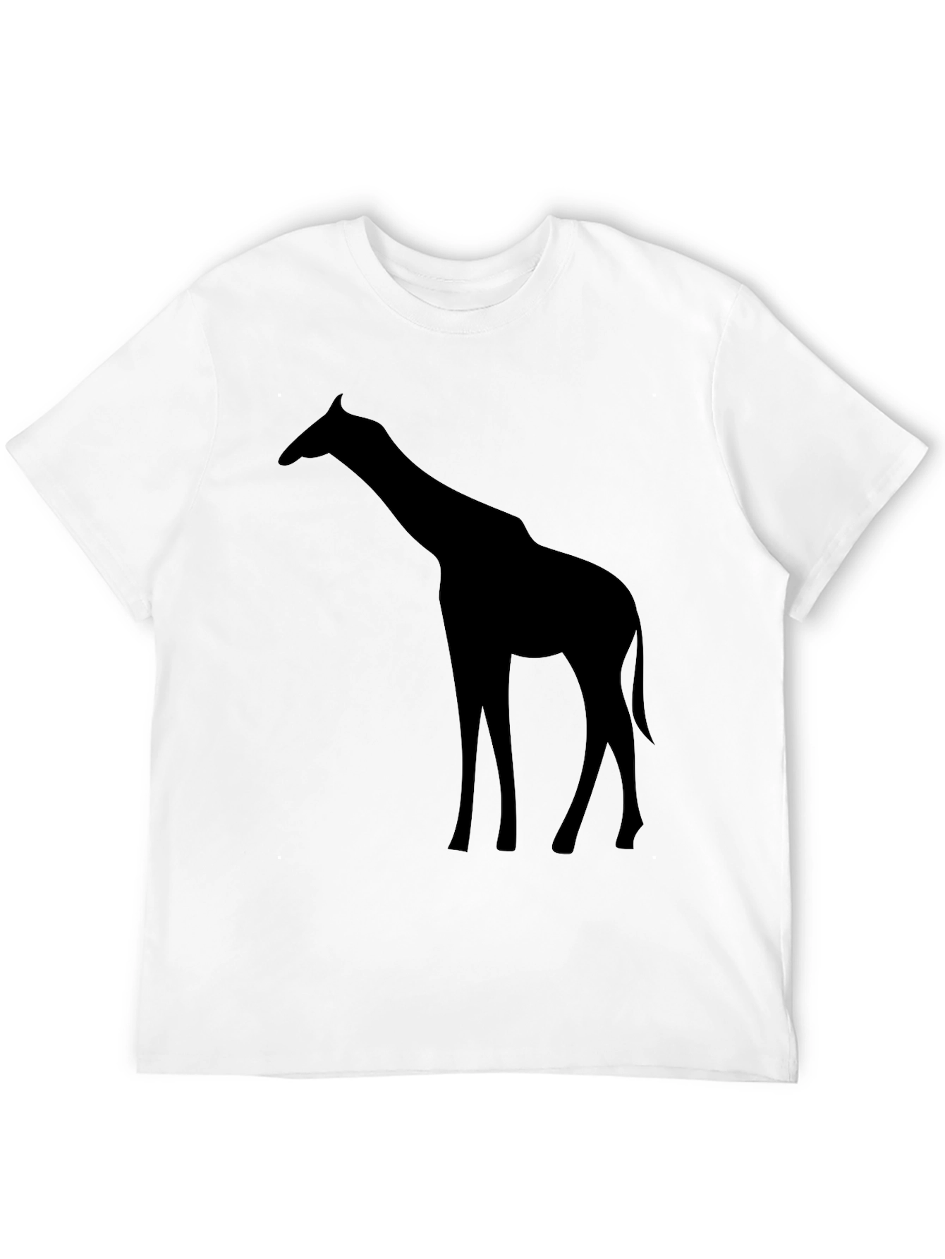 Giraffe Silhouette T-Shirt - Black Graphic Tee