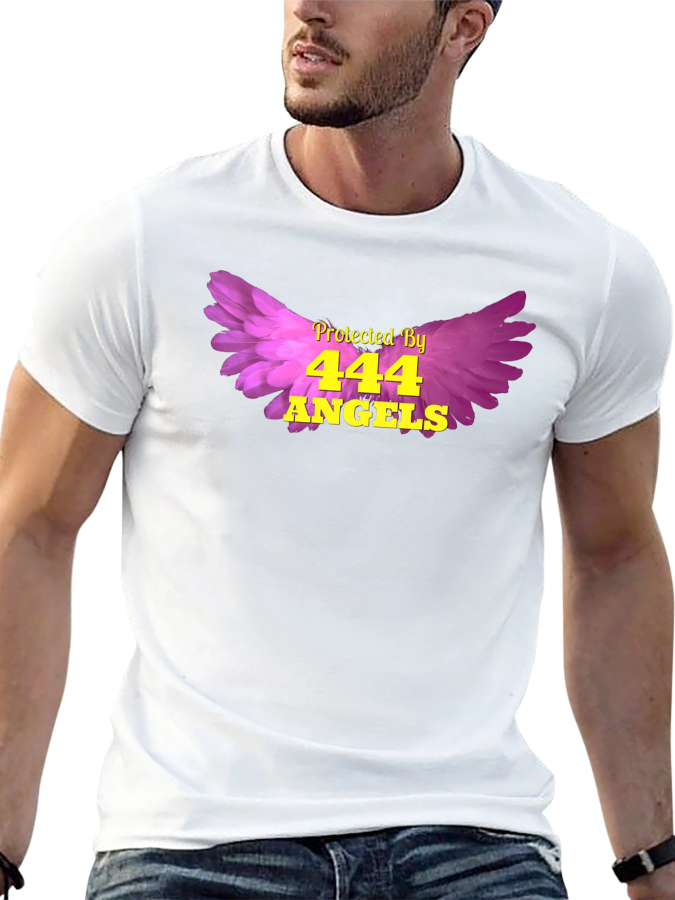 Protected by 444 Angels Graphic T-Shirt