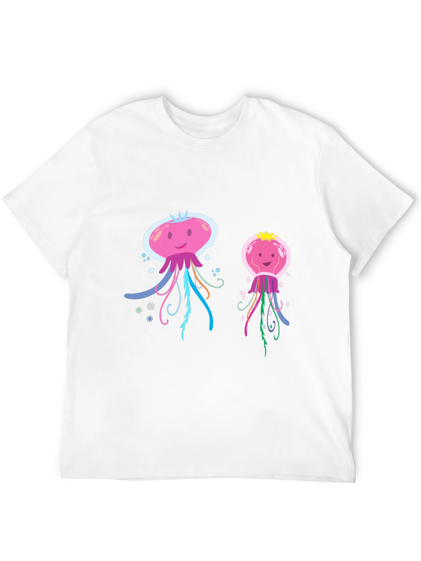 Cute Jellyfish Graphic T-Shirt - Black Cotton Tee