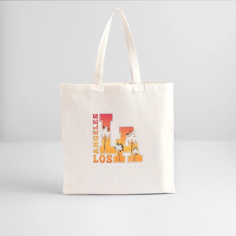 LA Sunset Palm Tree Letter Design