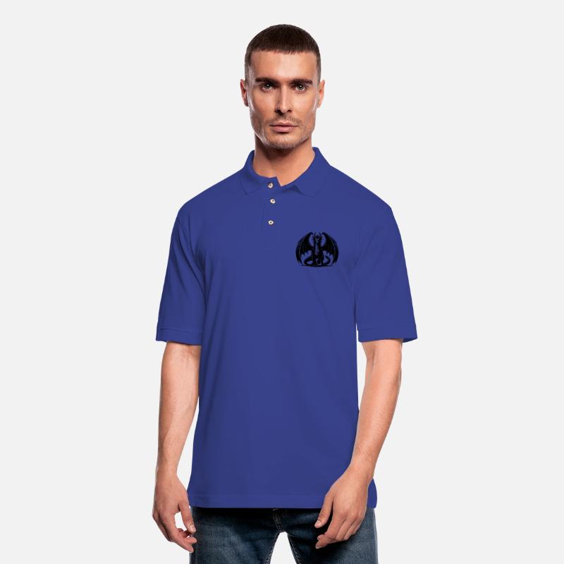 Large Proud Dragon With Wings Tattoo Style