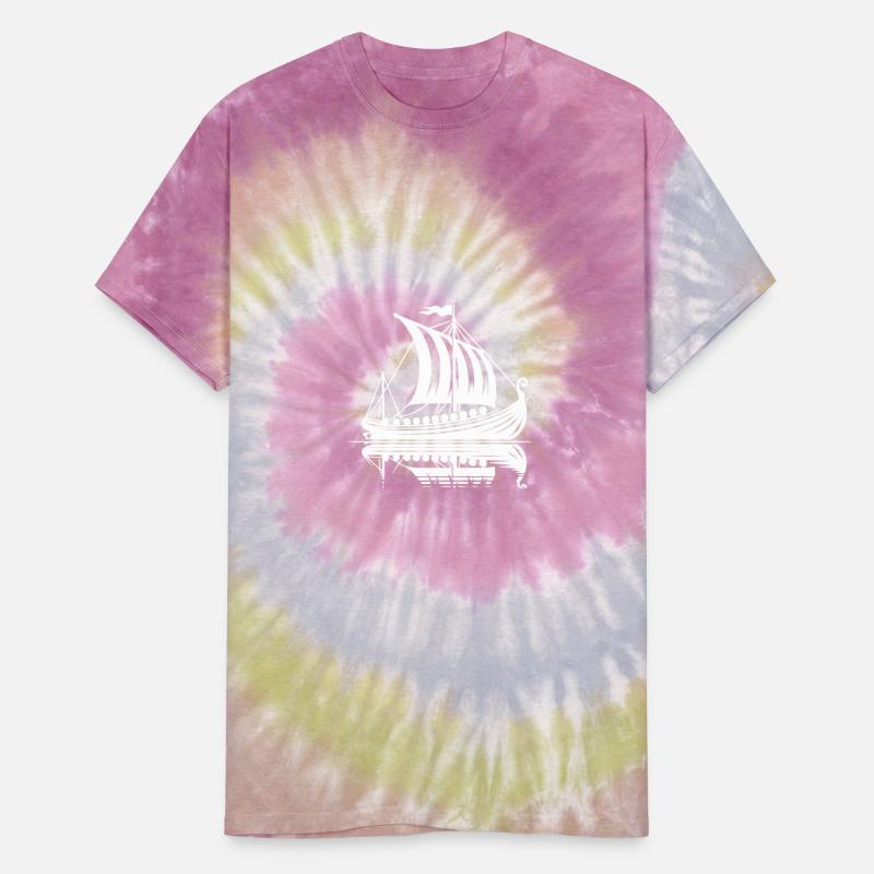 Large Viking Dragon Boat With Sail