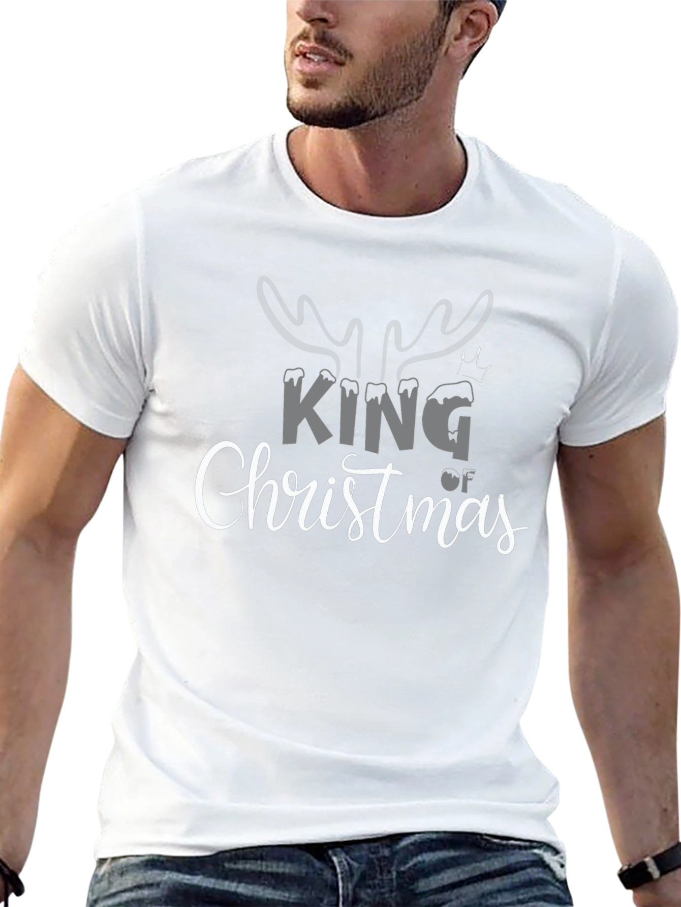 King of Christmas Black T-Shirt