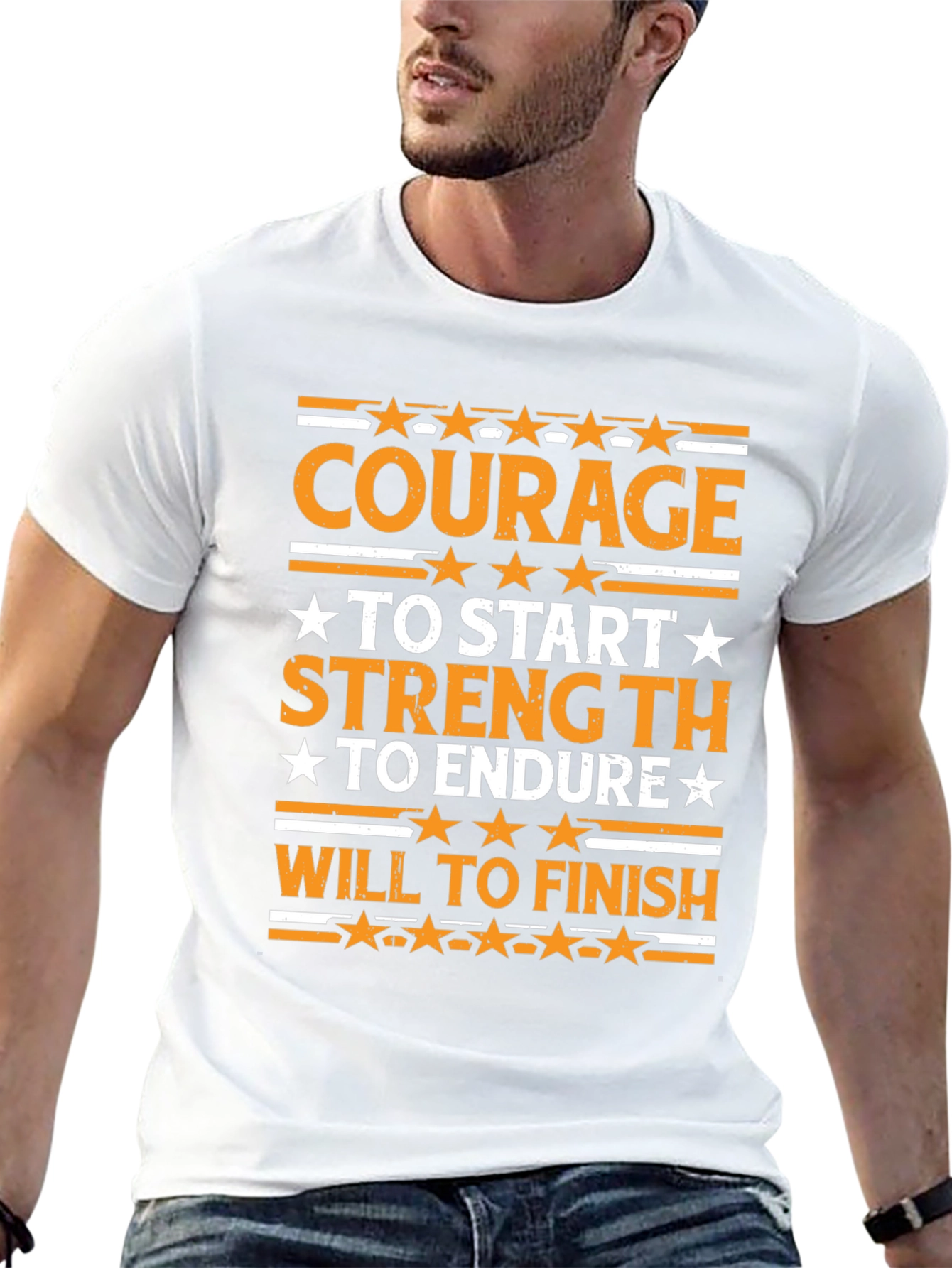 Courage Strength Will Graphic T-Shirt