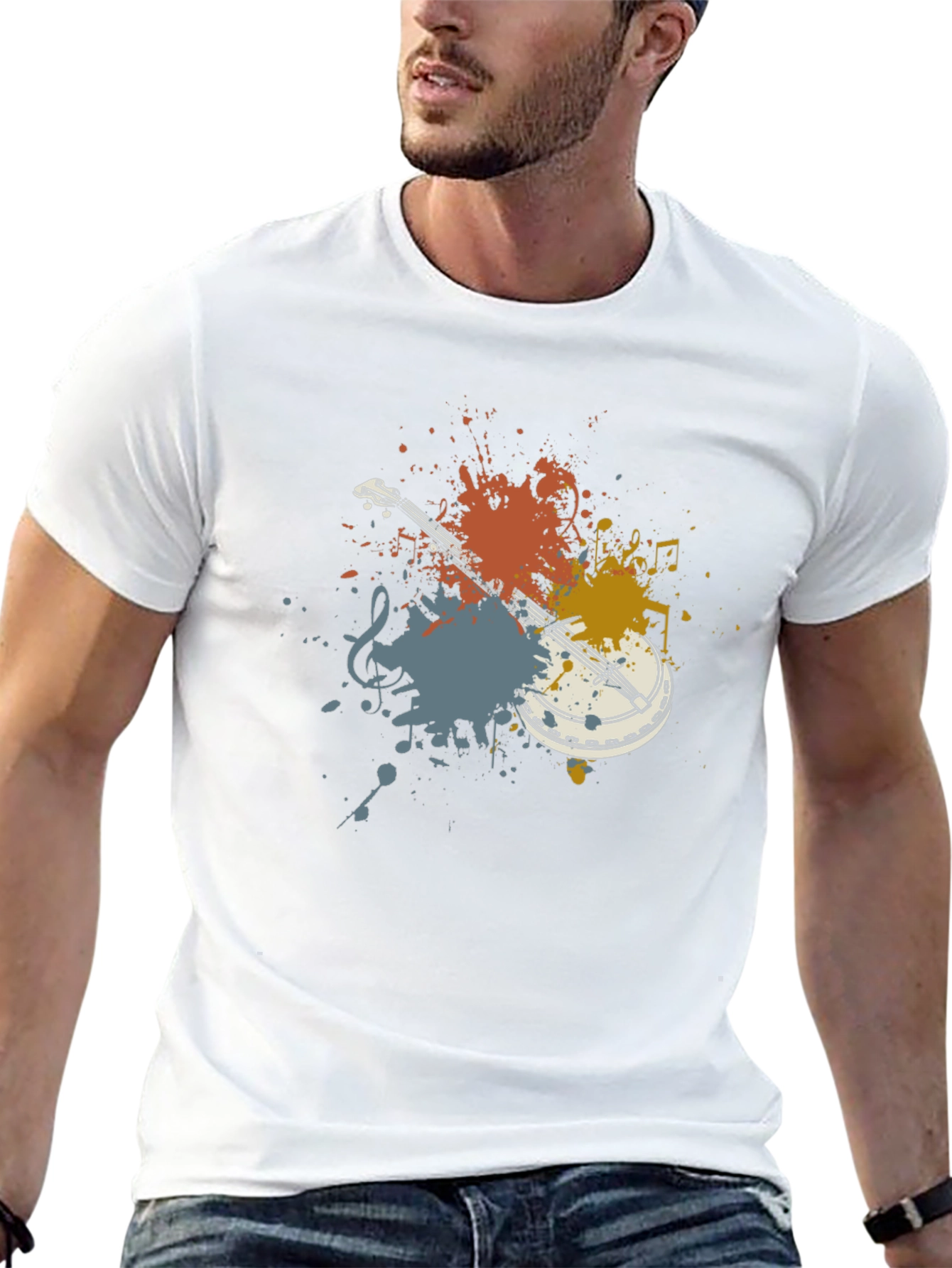 Banjo Paint Splatter T-Shirt