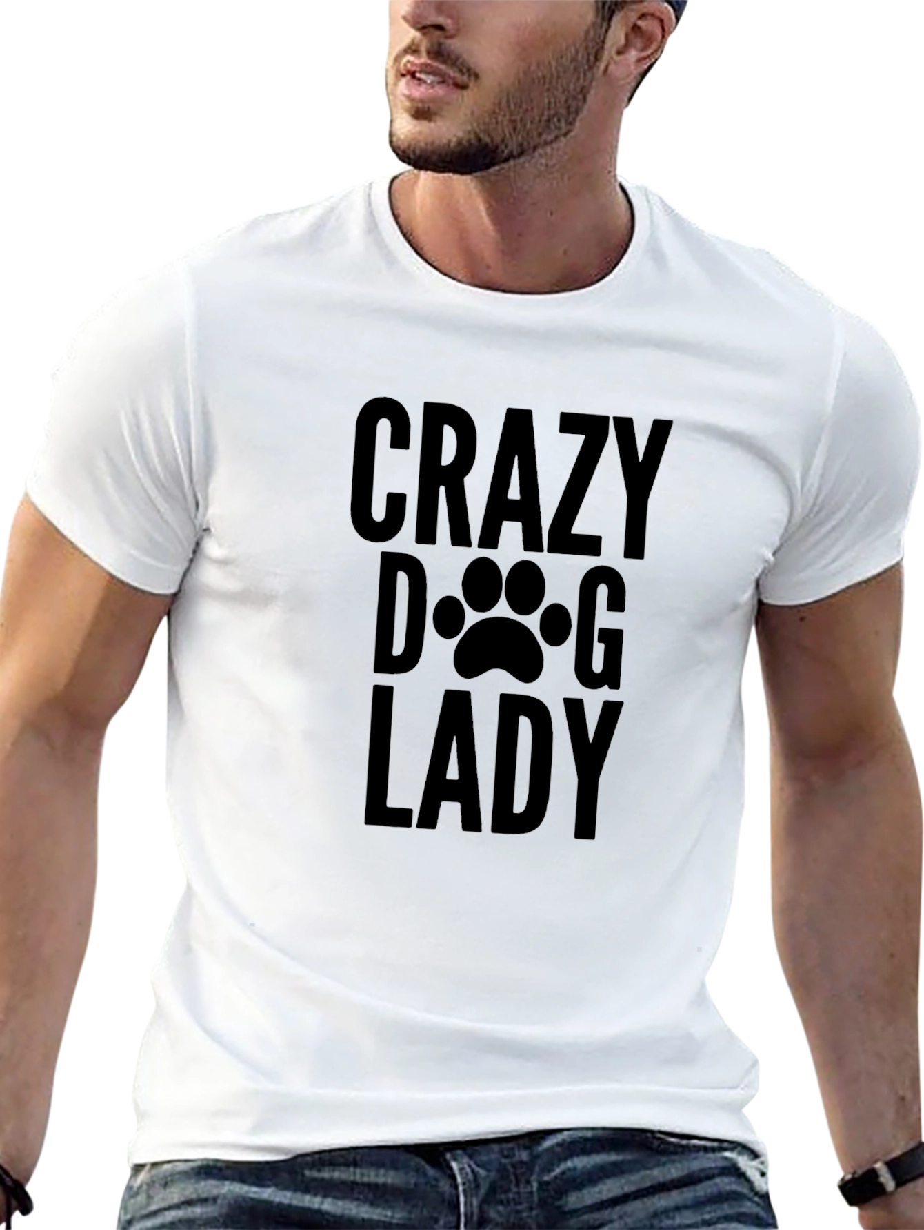 Crazy Dog Lady T-Shirt - Unisex Crew Neck