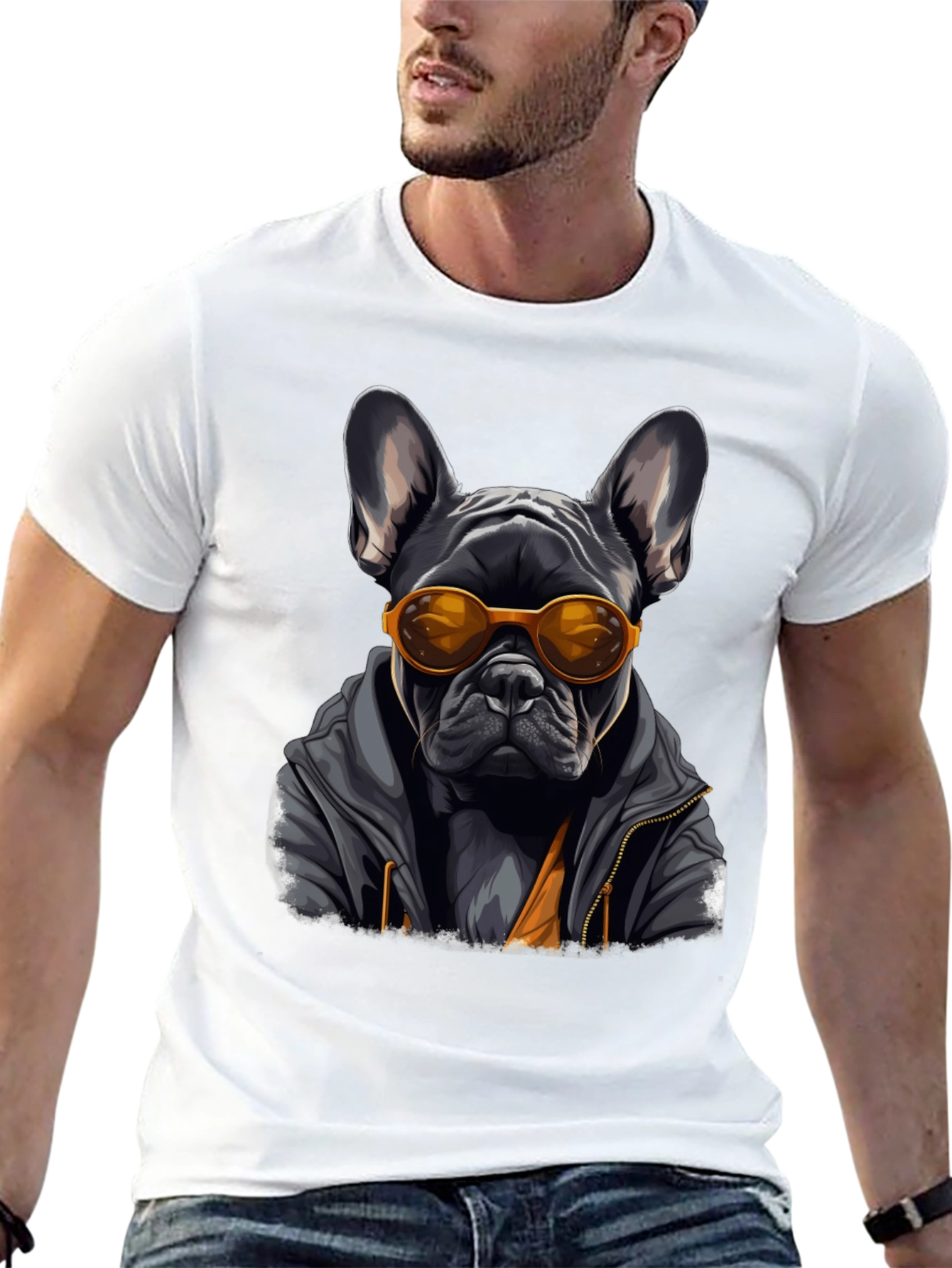 Cool Dog T-Shirt: French Bulldog with Shades