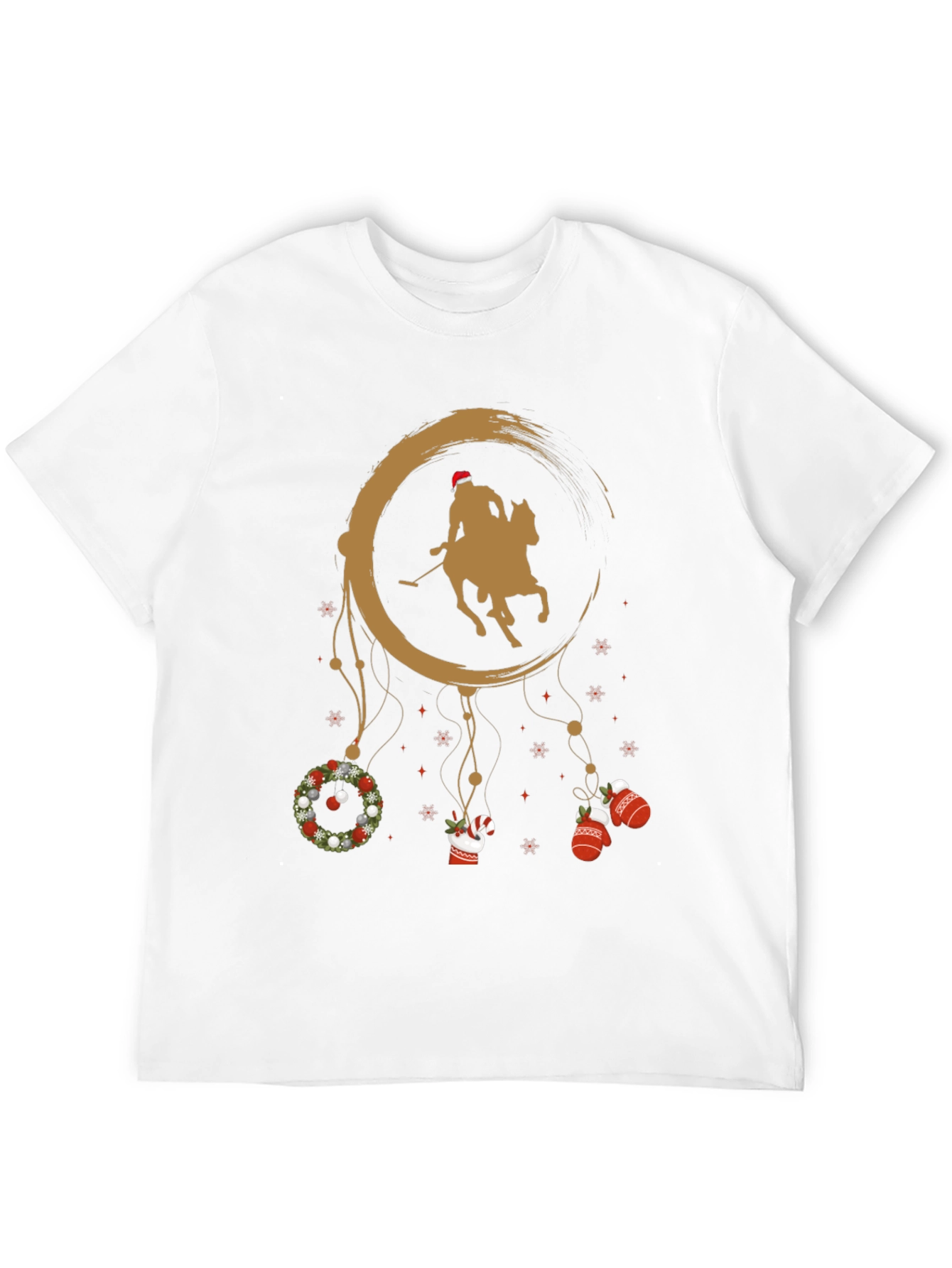 Christmas Horse Polo T-Shirt