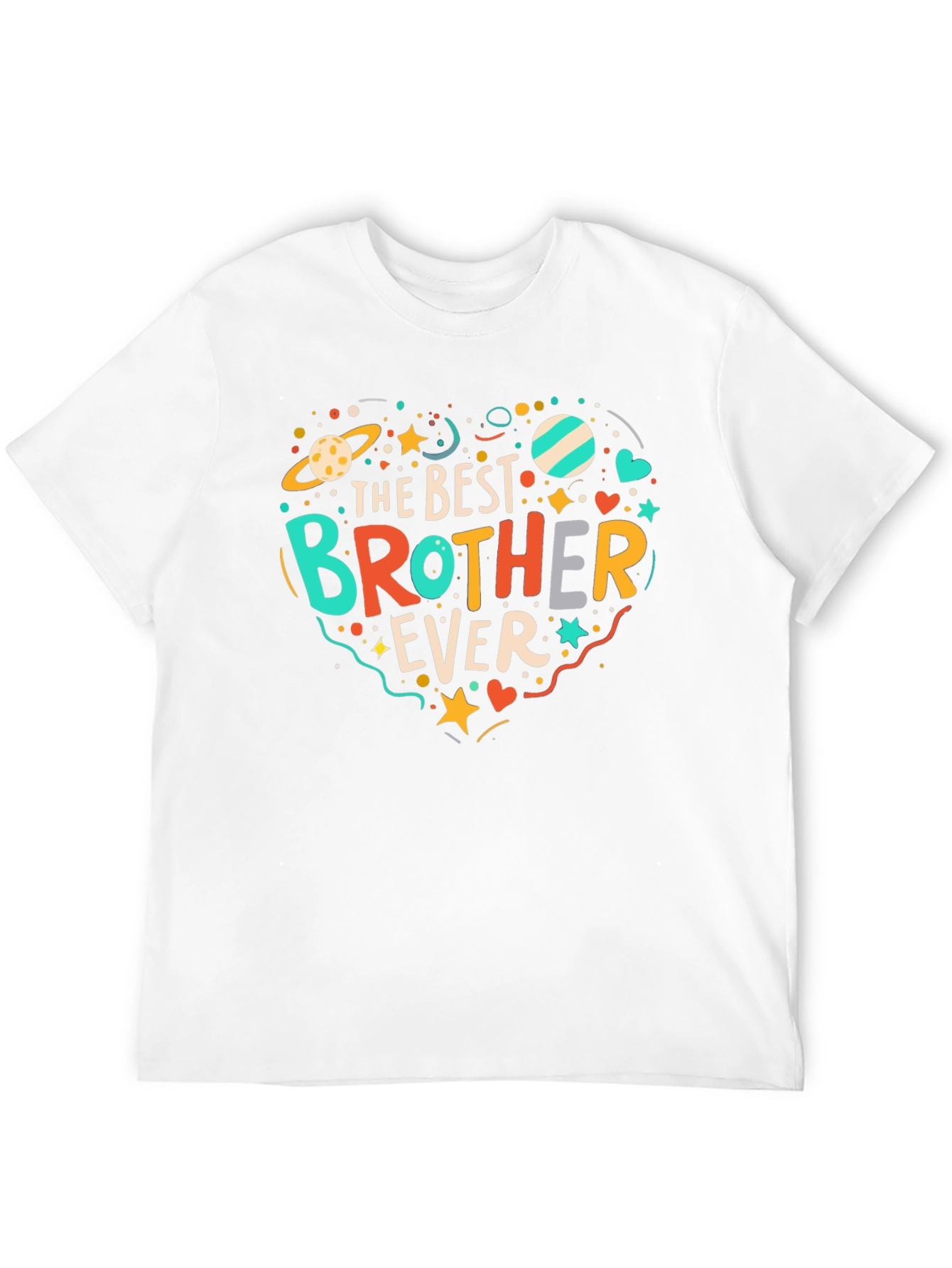 Best Brother Ever Graphic Tee - Novelty T-Shirt