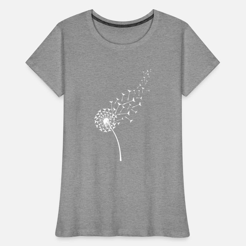 Minimalistic Simple White Dandelion