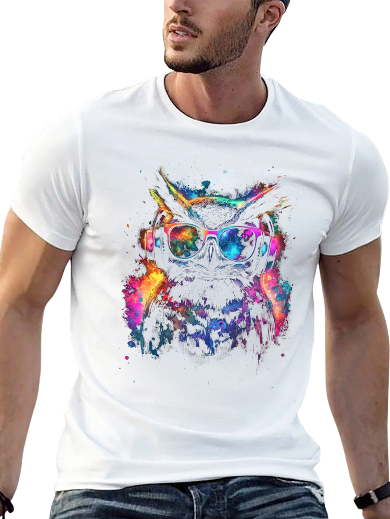 Cosmic Owl T-Shirt: Cool Graphic Tee
