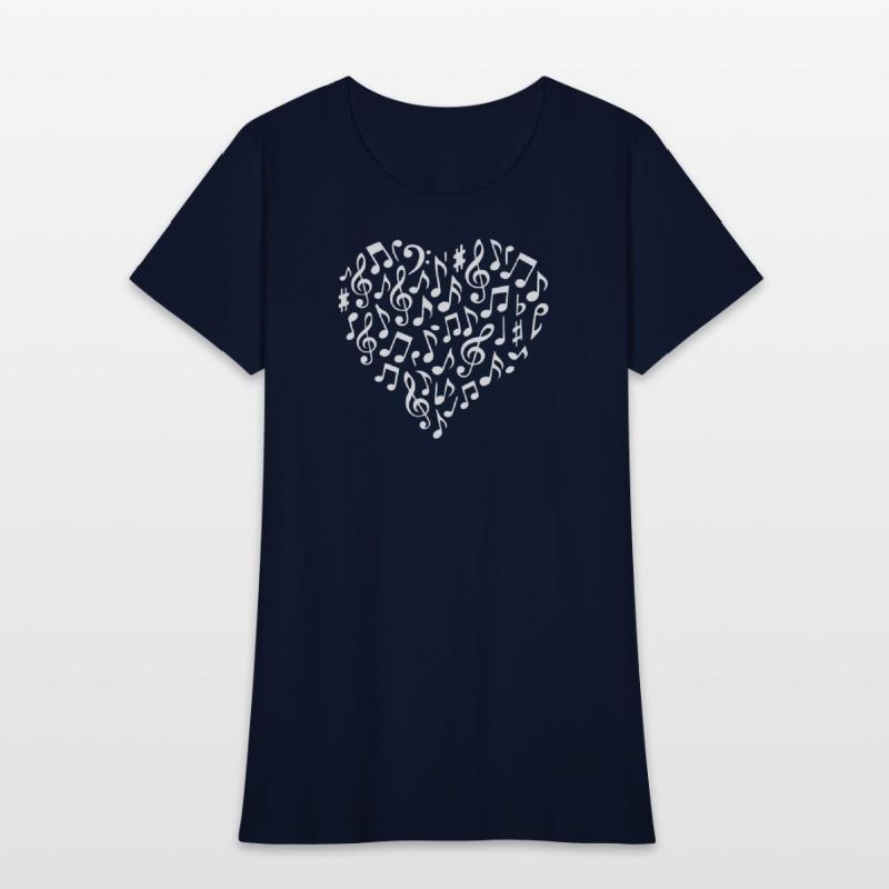 Musical Heart Pattern for Music Lovers
