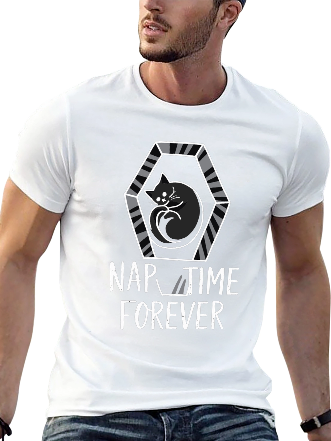 Nap Time Forever Cat T-Shirt