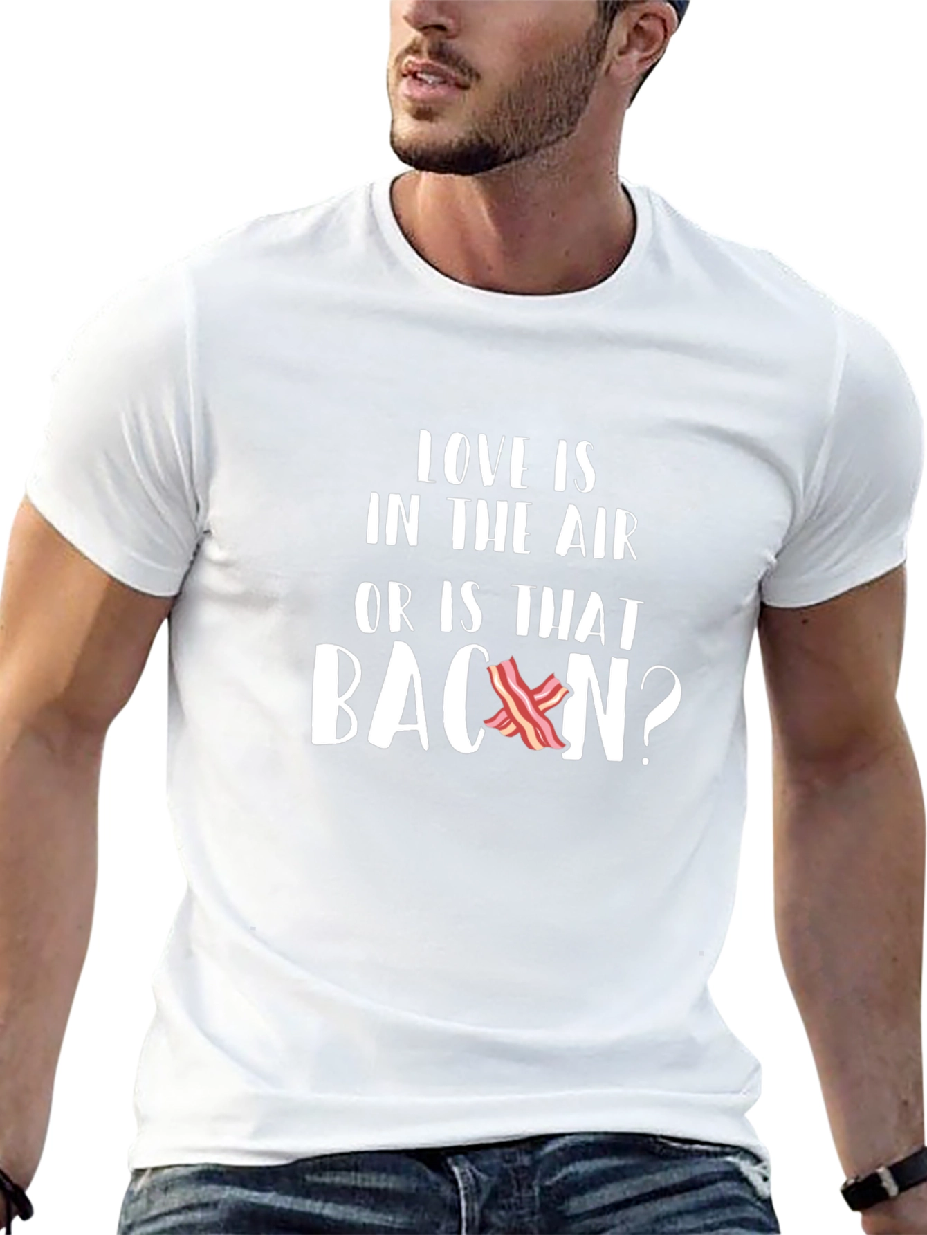 Love is in the Air Bacon T-Shirt