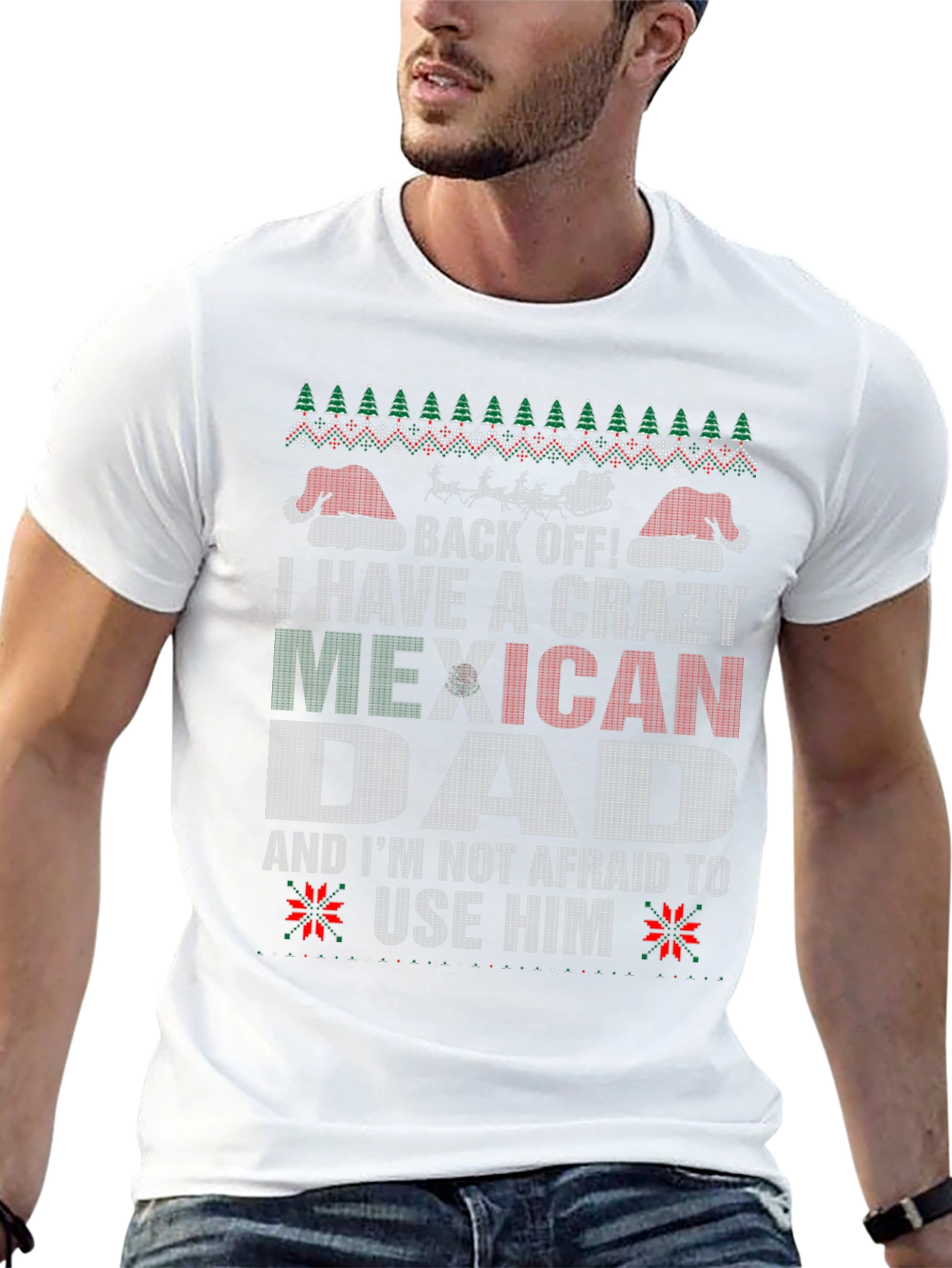 Crazy Mexican Dad Christmas T-Shirt