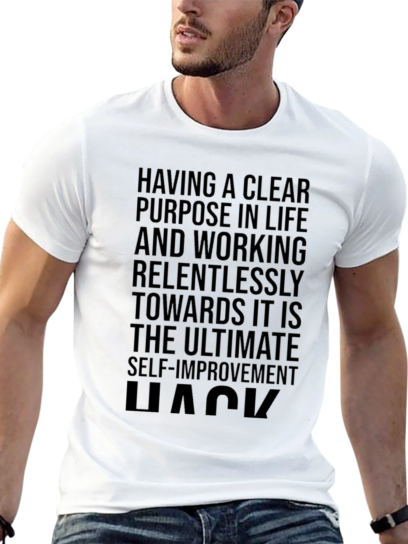 Motivational Black T-Shirt: Ultimate Self-Improvement Hack