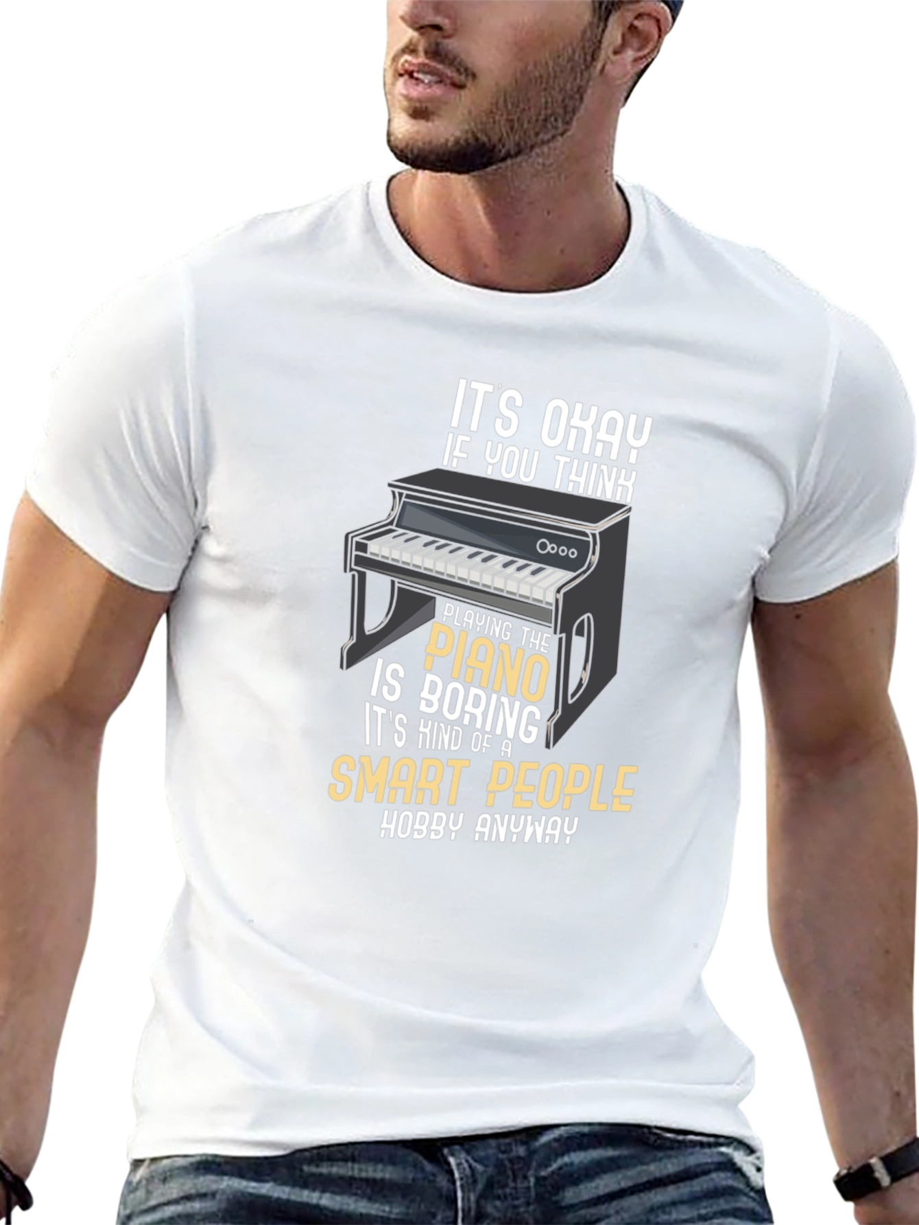 Smart People Piano Hobby T-Shirt
