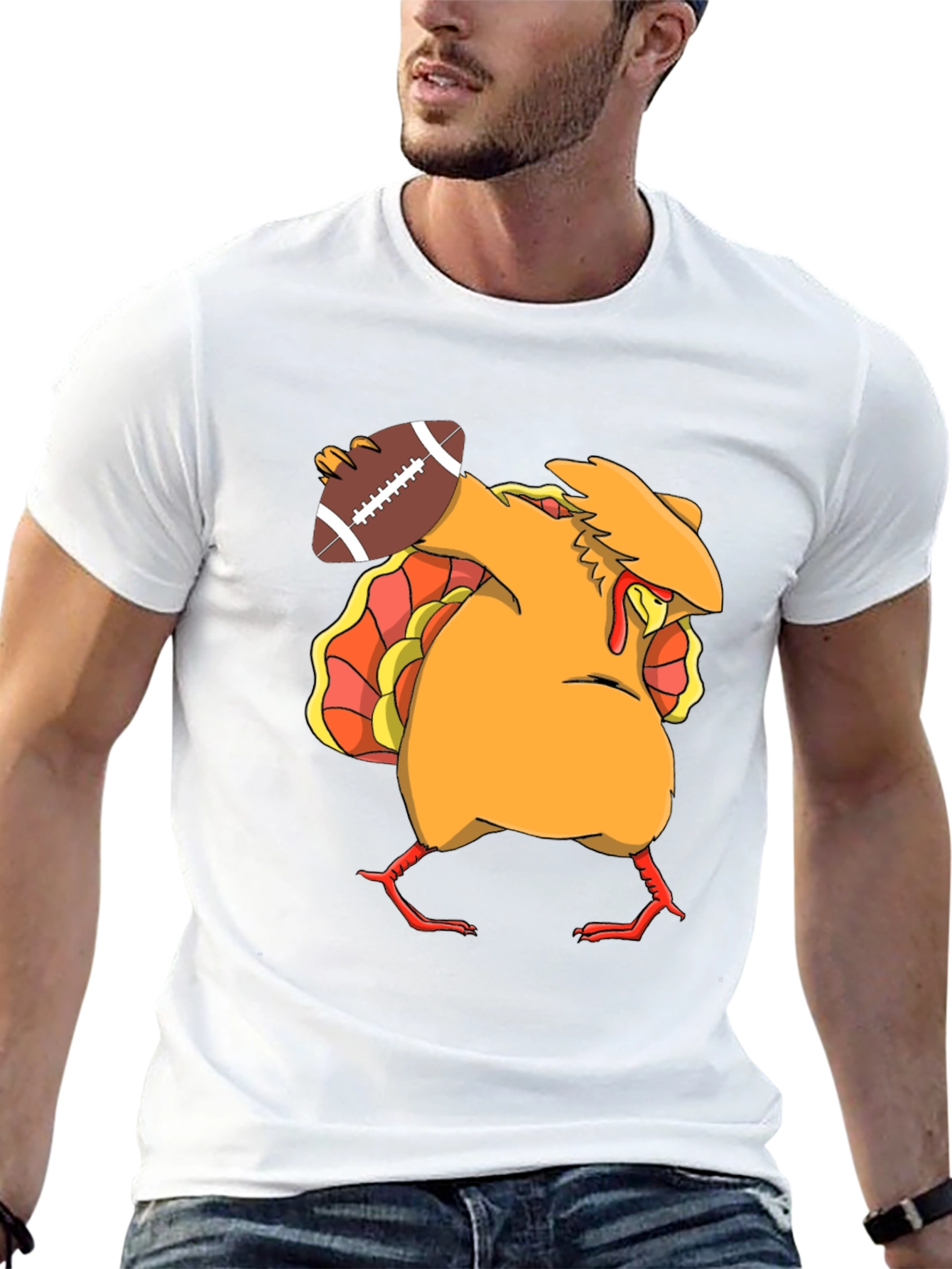 Funny Turkey Football T-Shirt